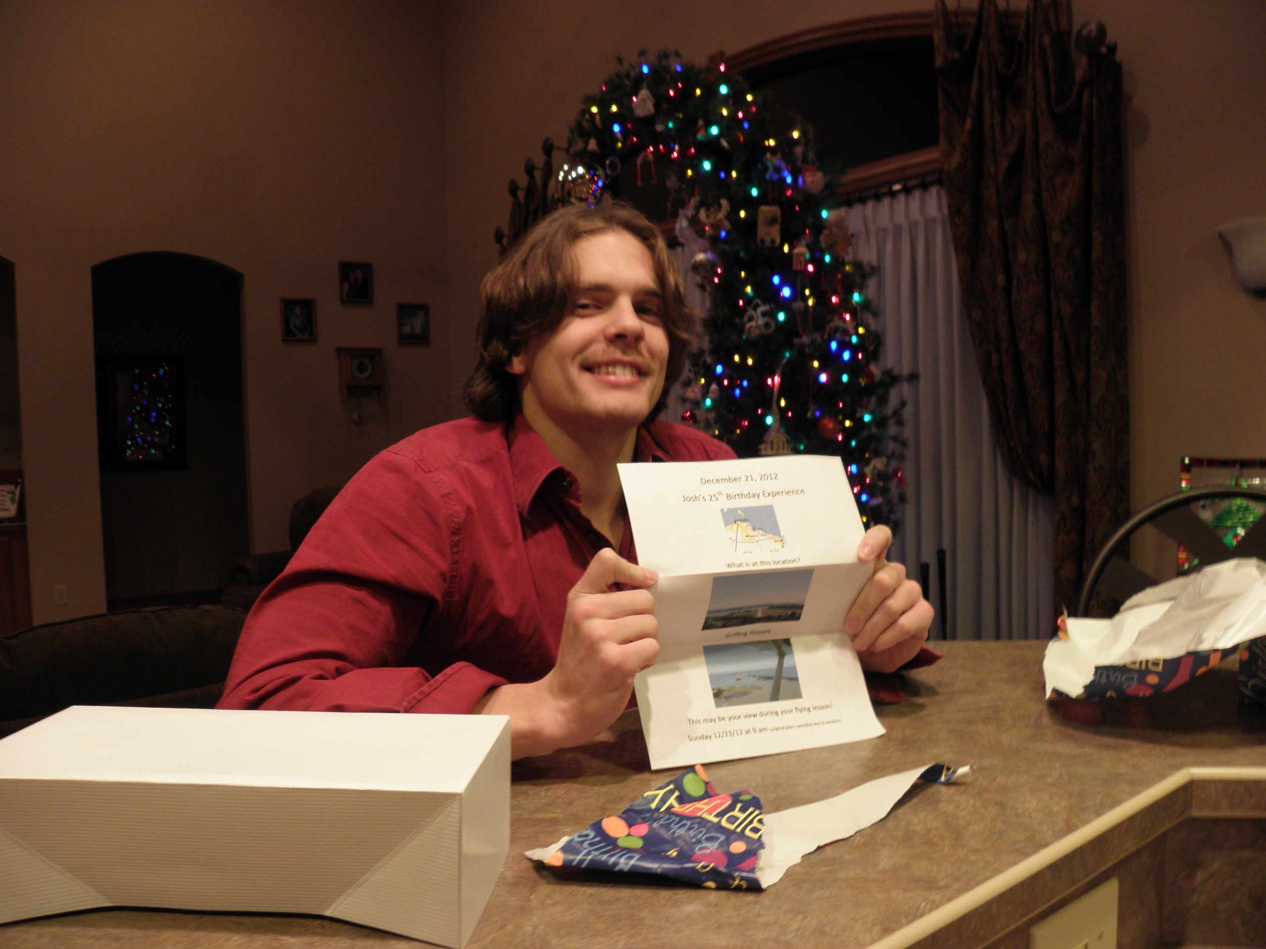 Later I got my main present: A flying lesson.