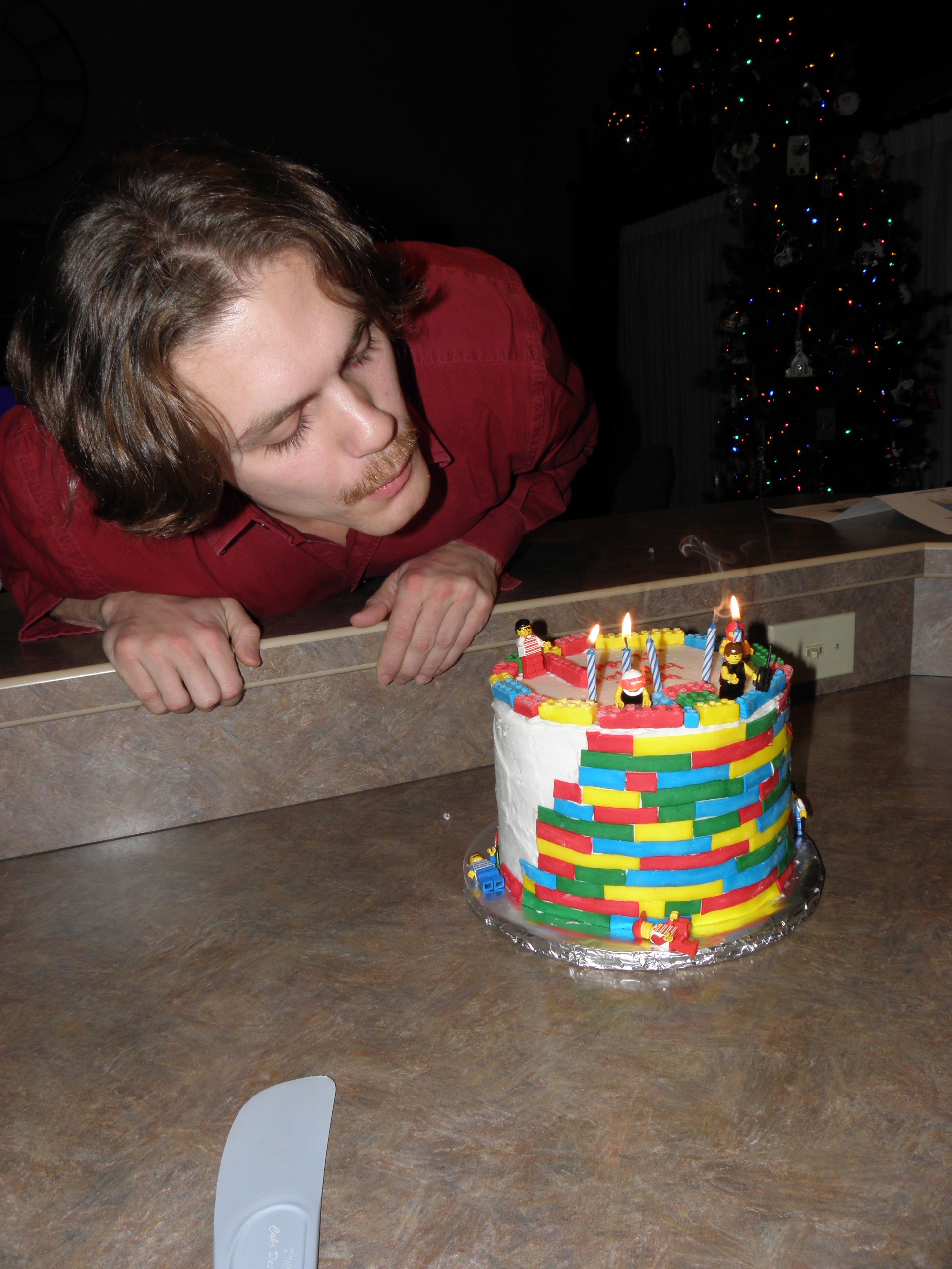 We encoded my age in binary since 25 is waaaaay too many candles. Instead of just blowing them out, I had to invert every bit (I couldn&rsquo;t do it).