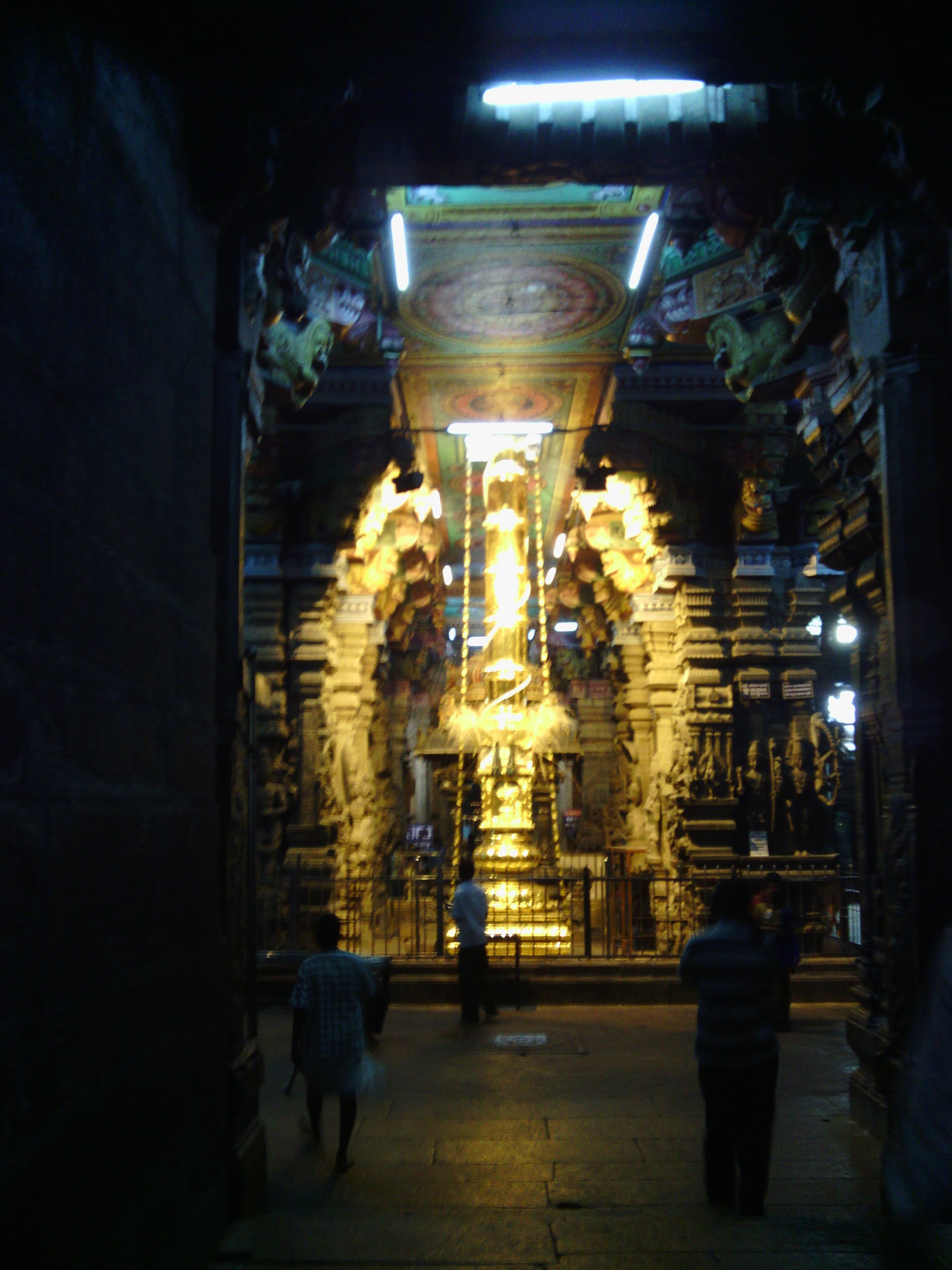 Inside the temple