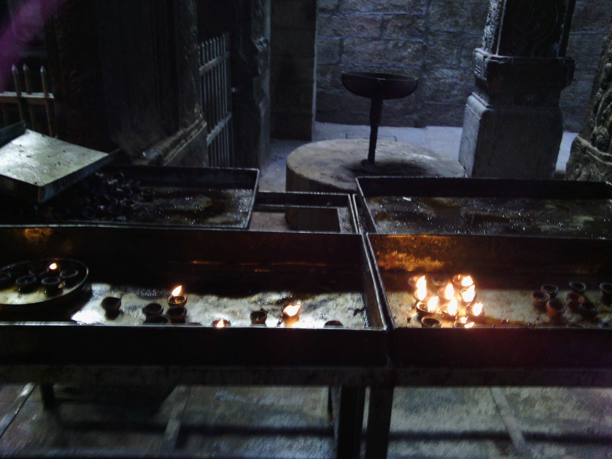 The candles burn coconut oil.