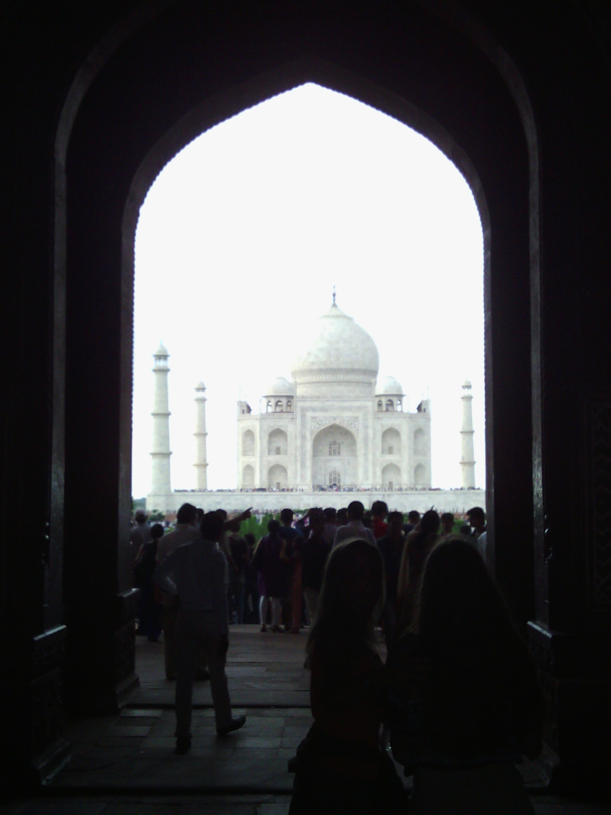 The main tomb framed by the entrance gate