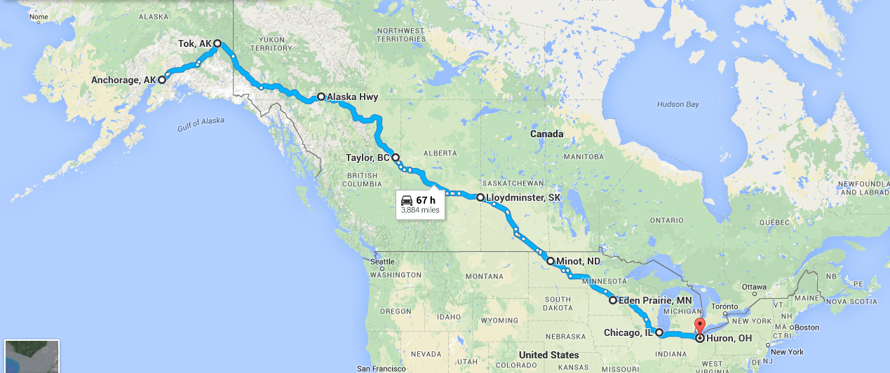 The entire route