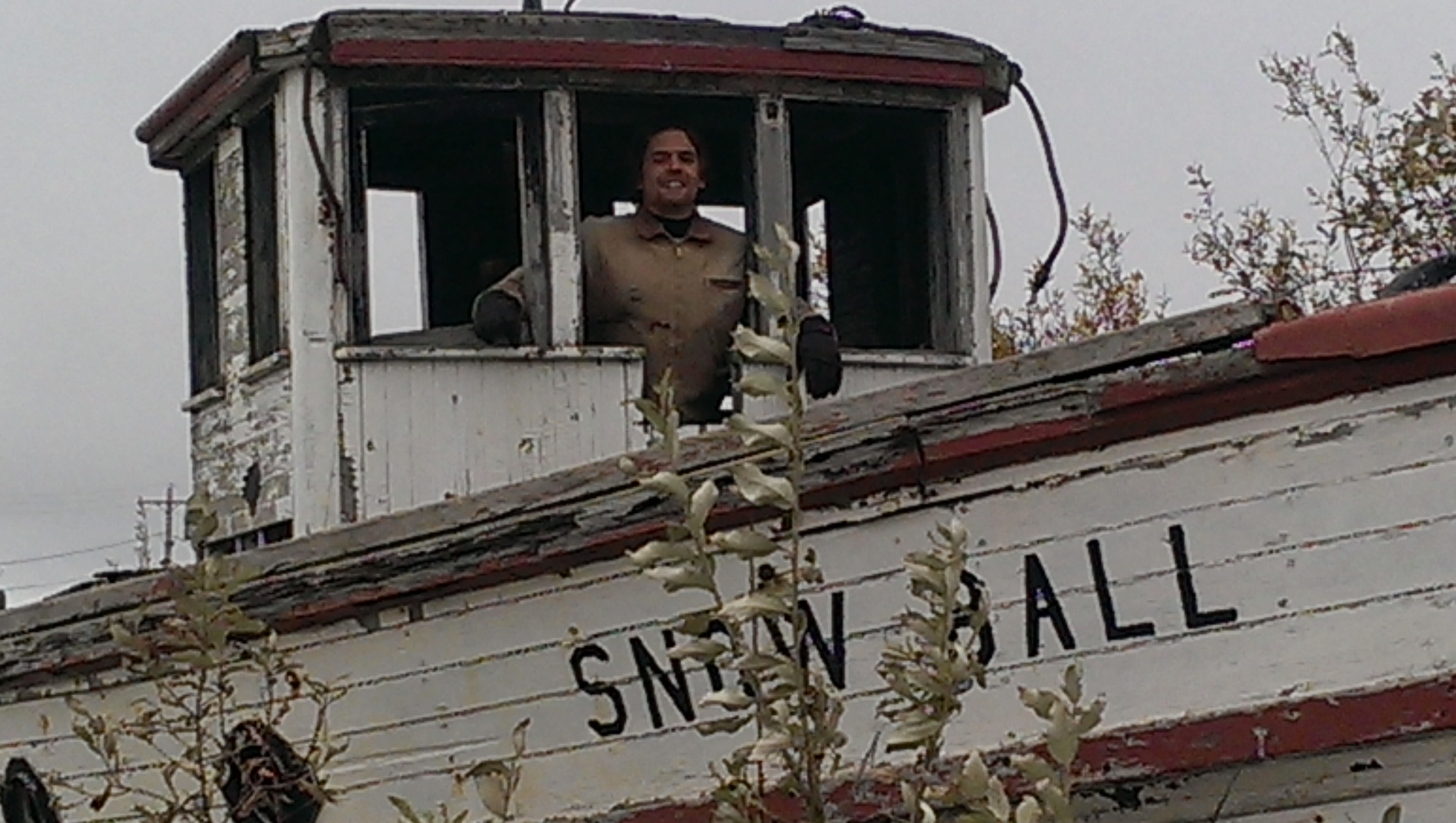 I&rsquo;m captain of the Snowball. This boat sits outside the city dump.