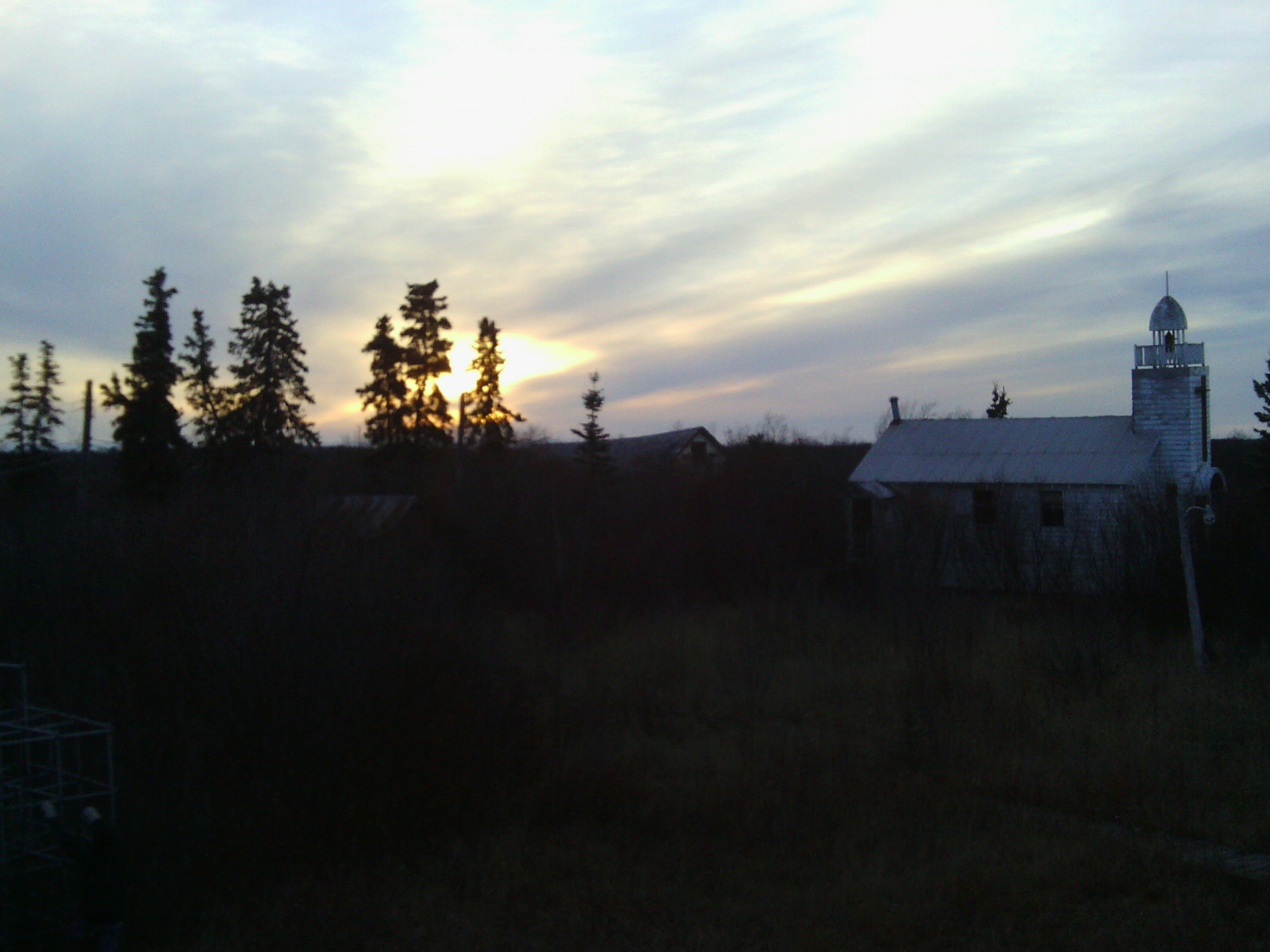 Sunset over the orphanage