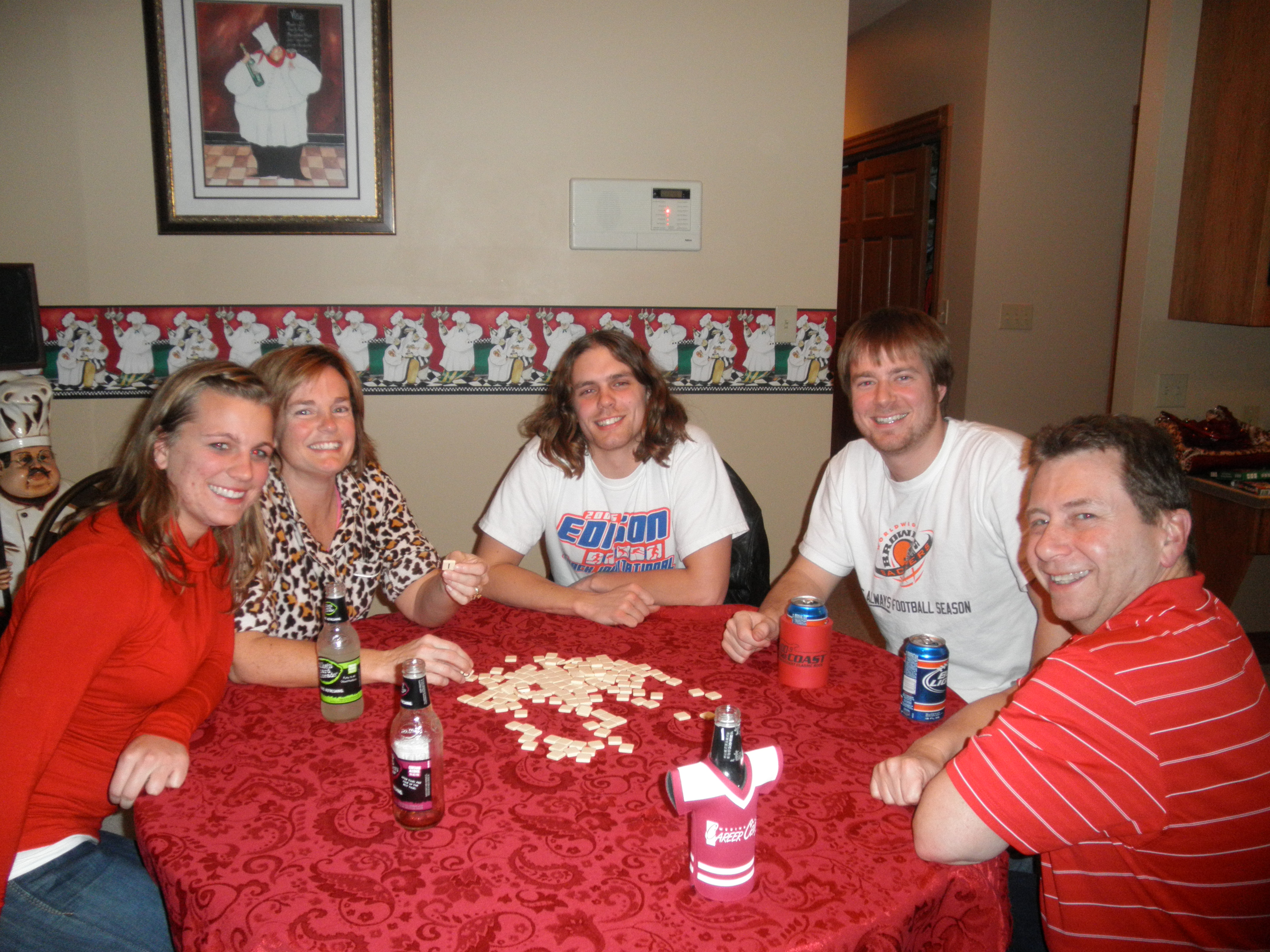 Hanging out with my parents after the trip