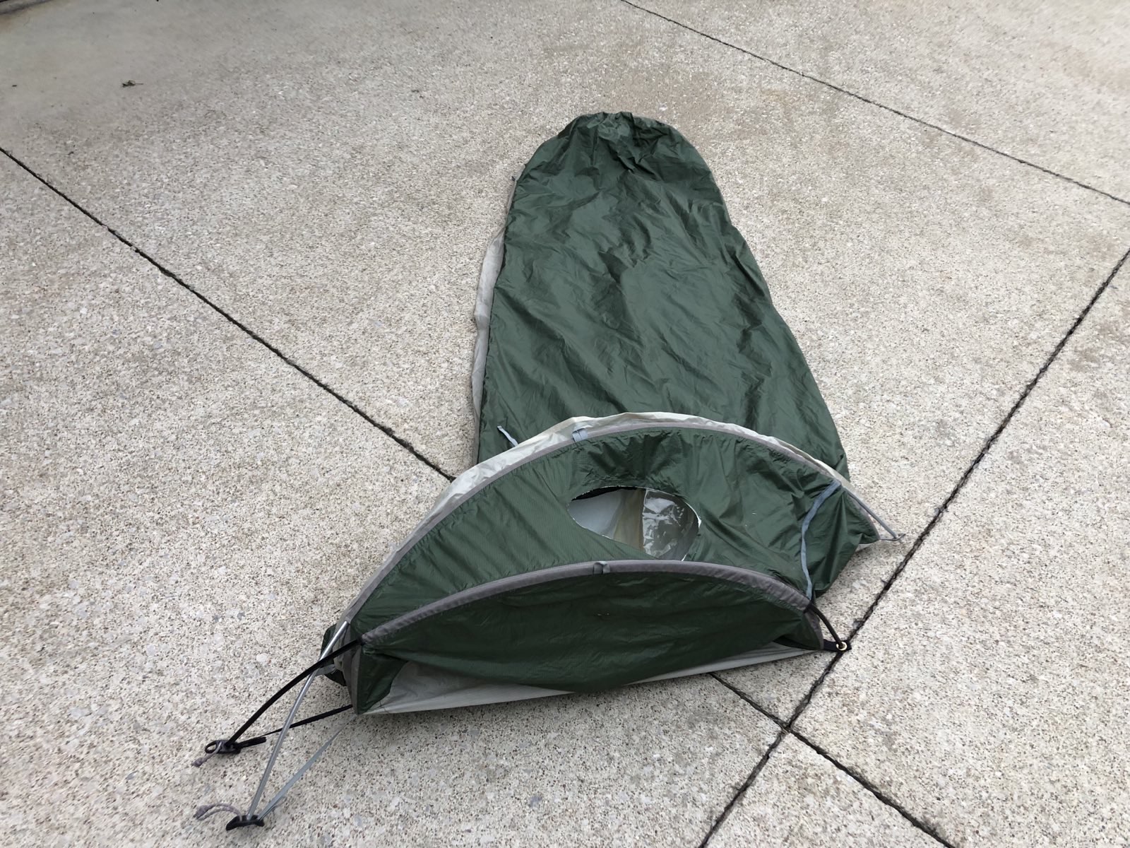Bivy with failed window
