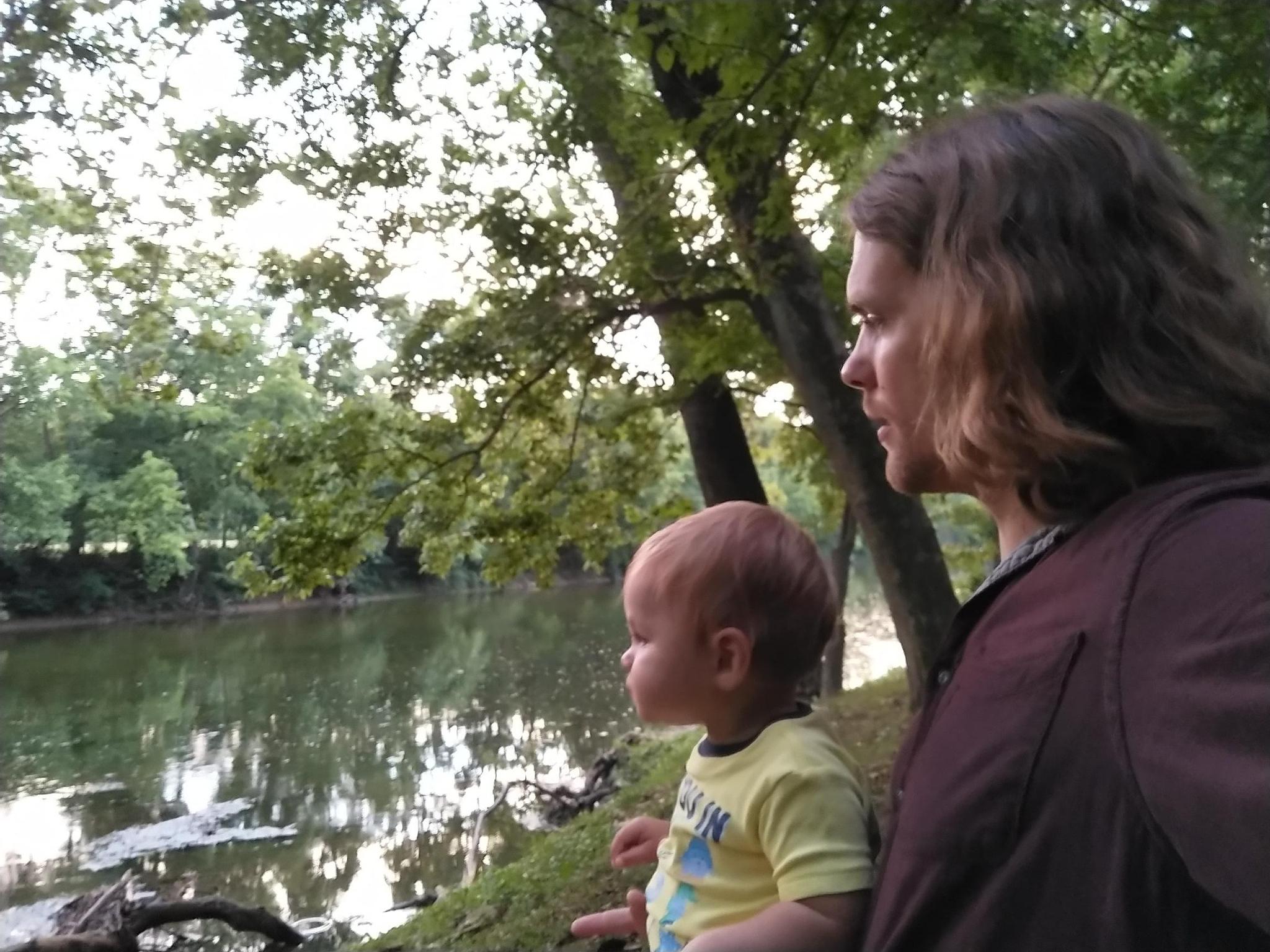 Watching the river before dusk