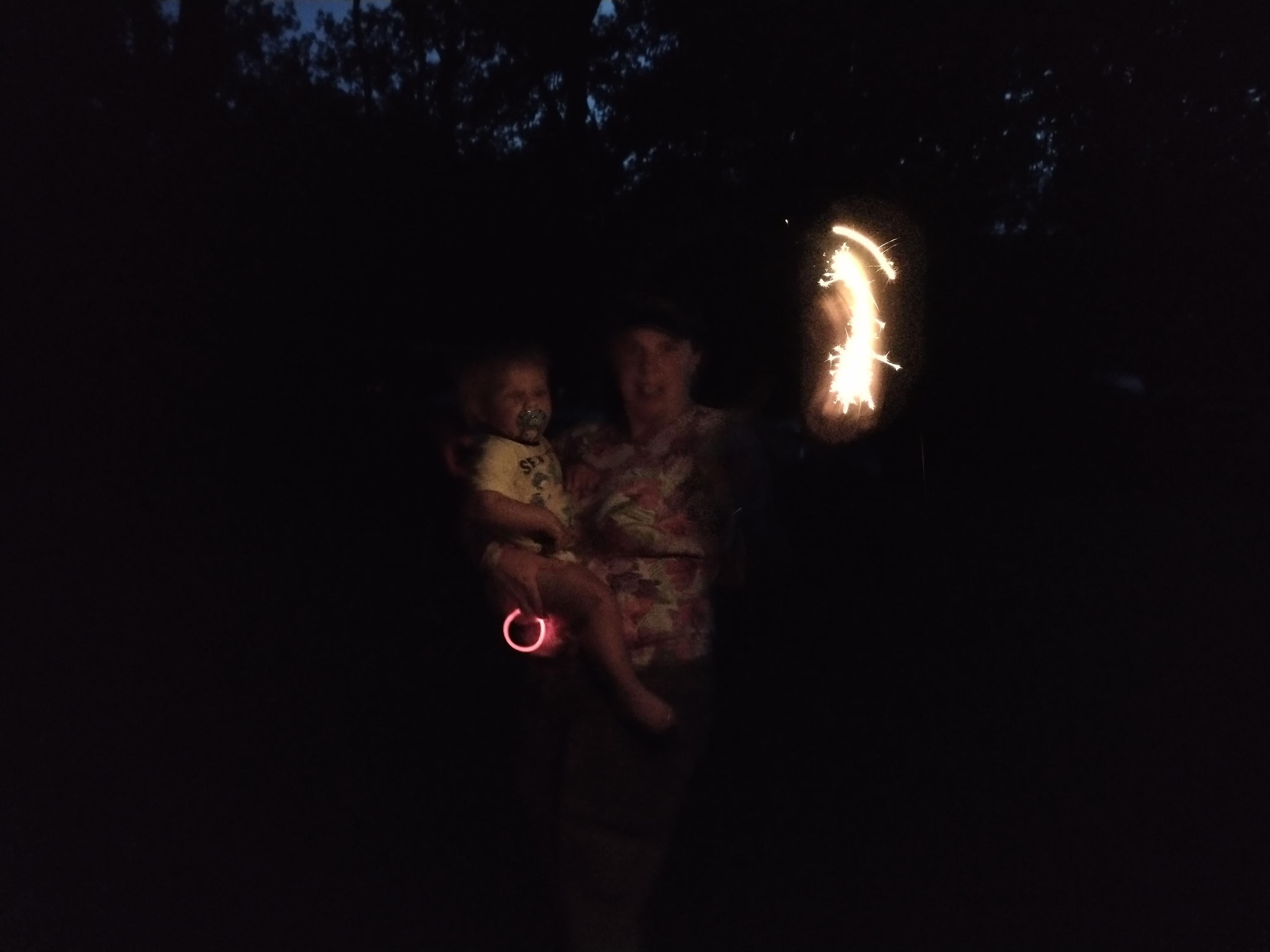 Writing with sparklers