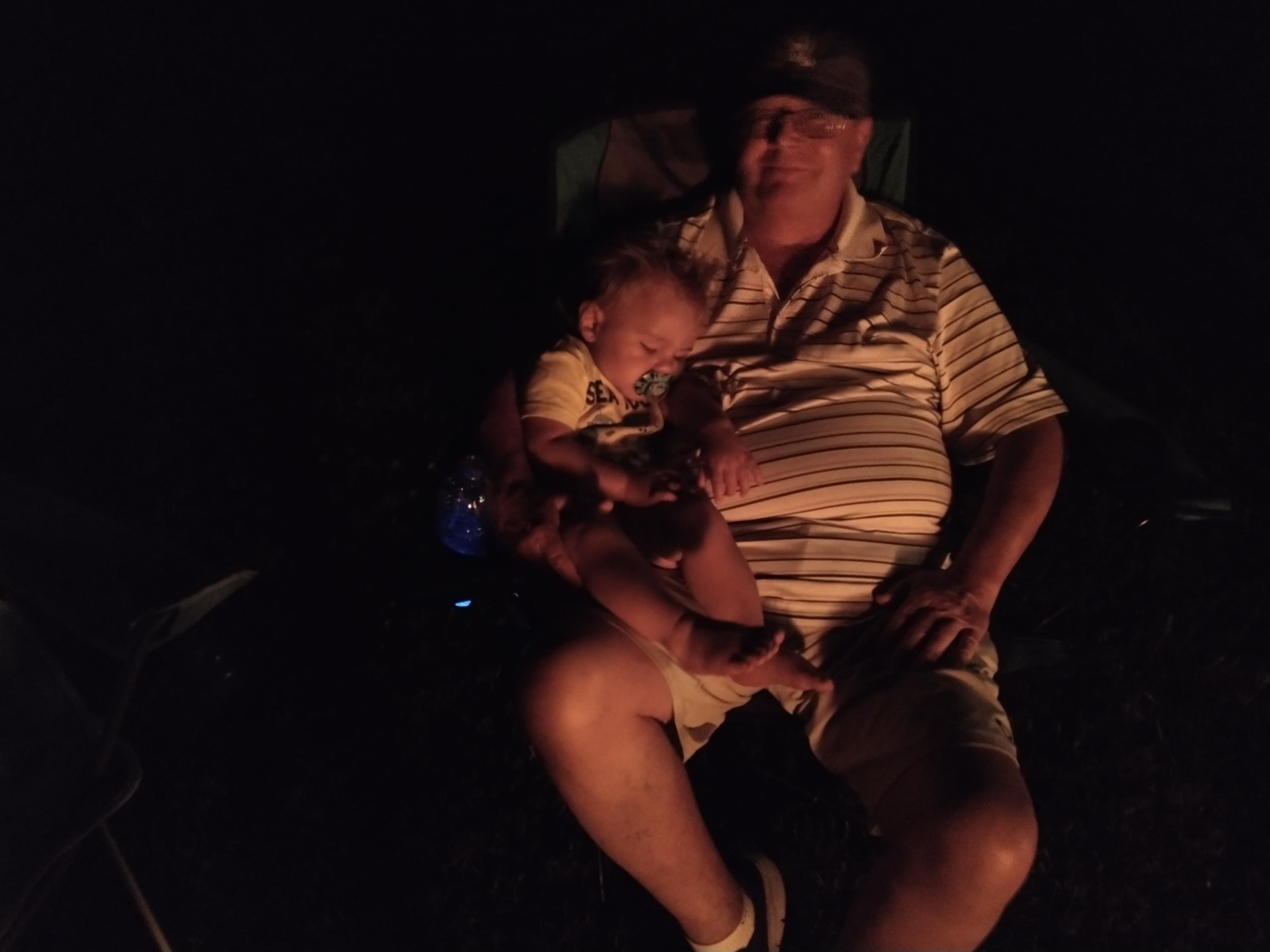 Forest napping on Uncle Ted