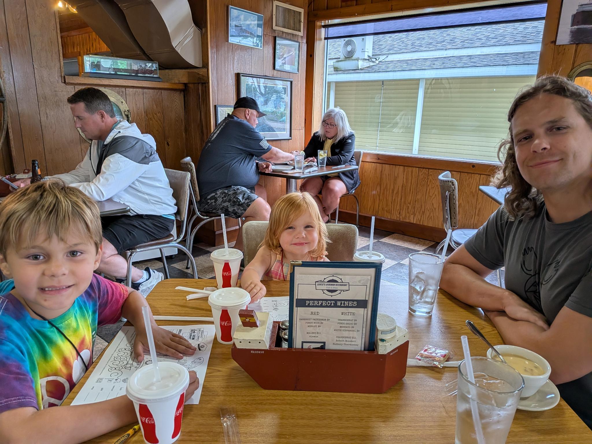 Dinner at a restaurant