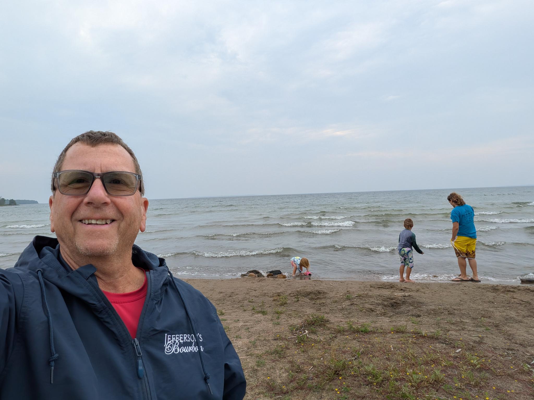 Playing / Bathing in Lake Huron.