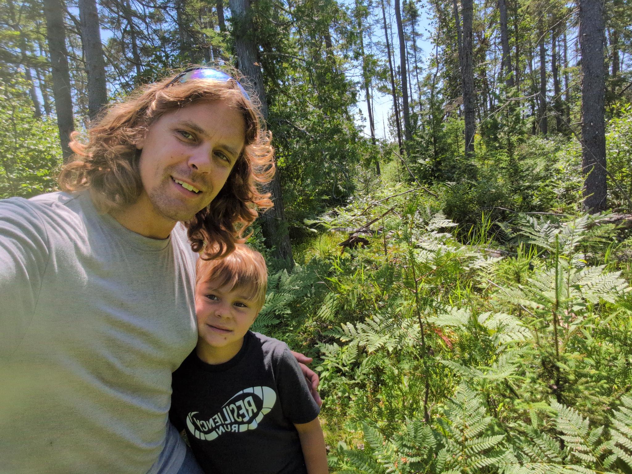 Forest and I hiked into the north east corner of our property.