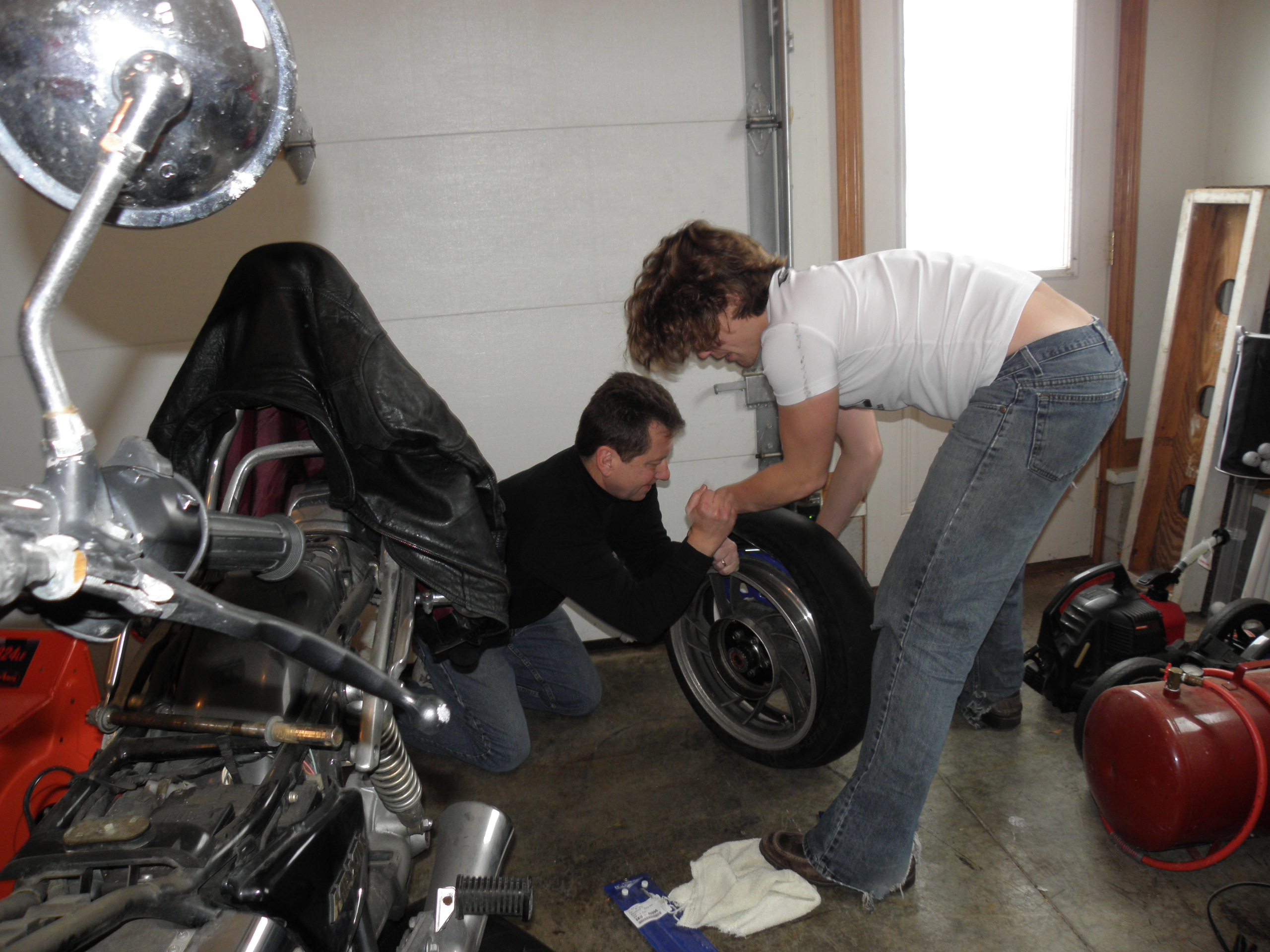 Playing with my new tire irons.