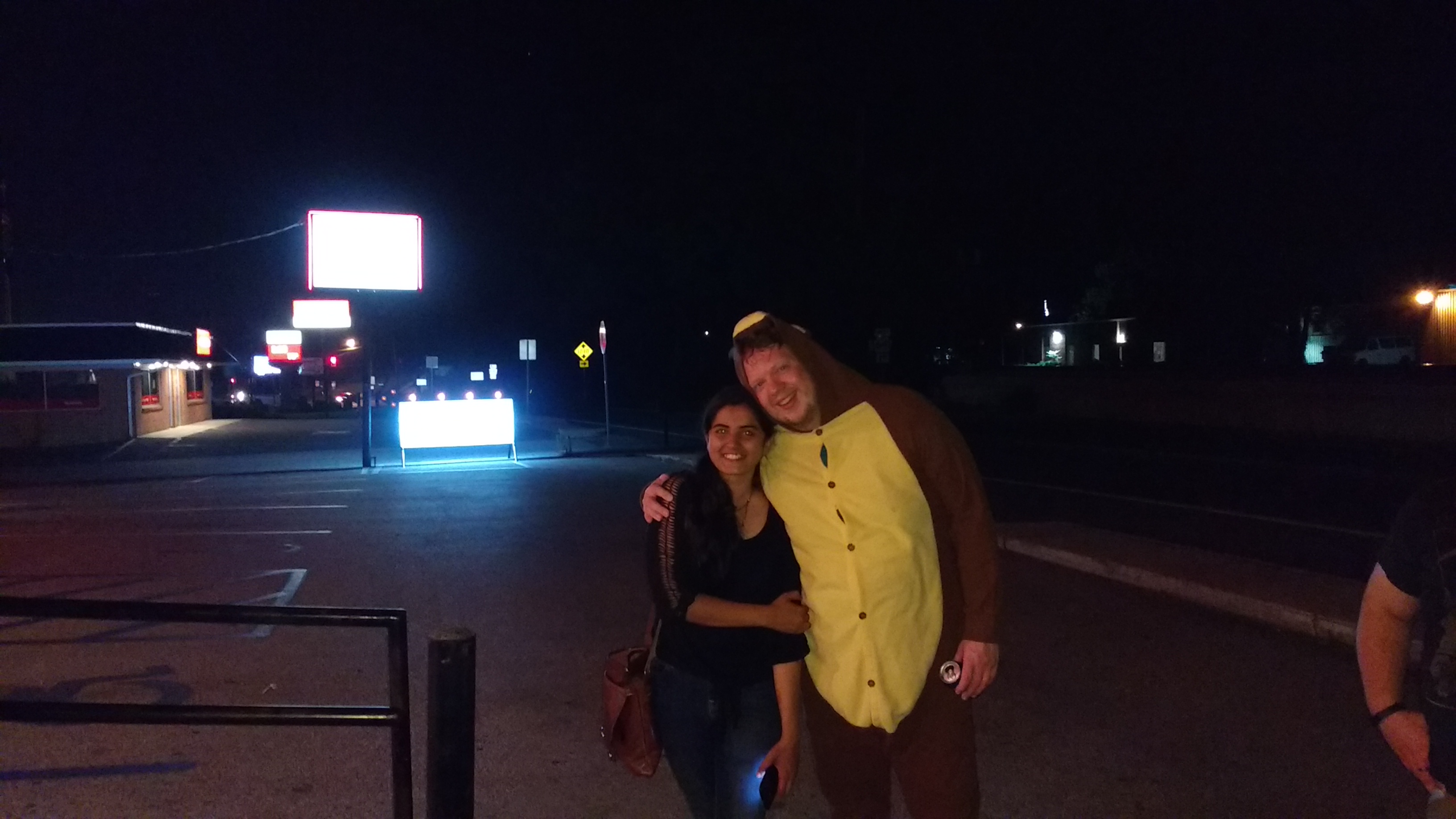 Karl bear and his date Swetha