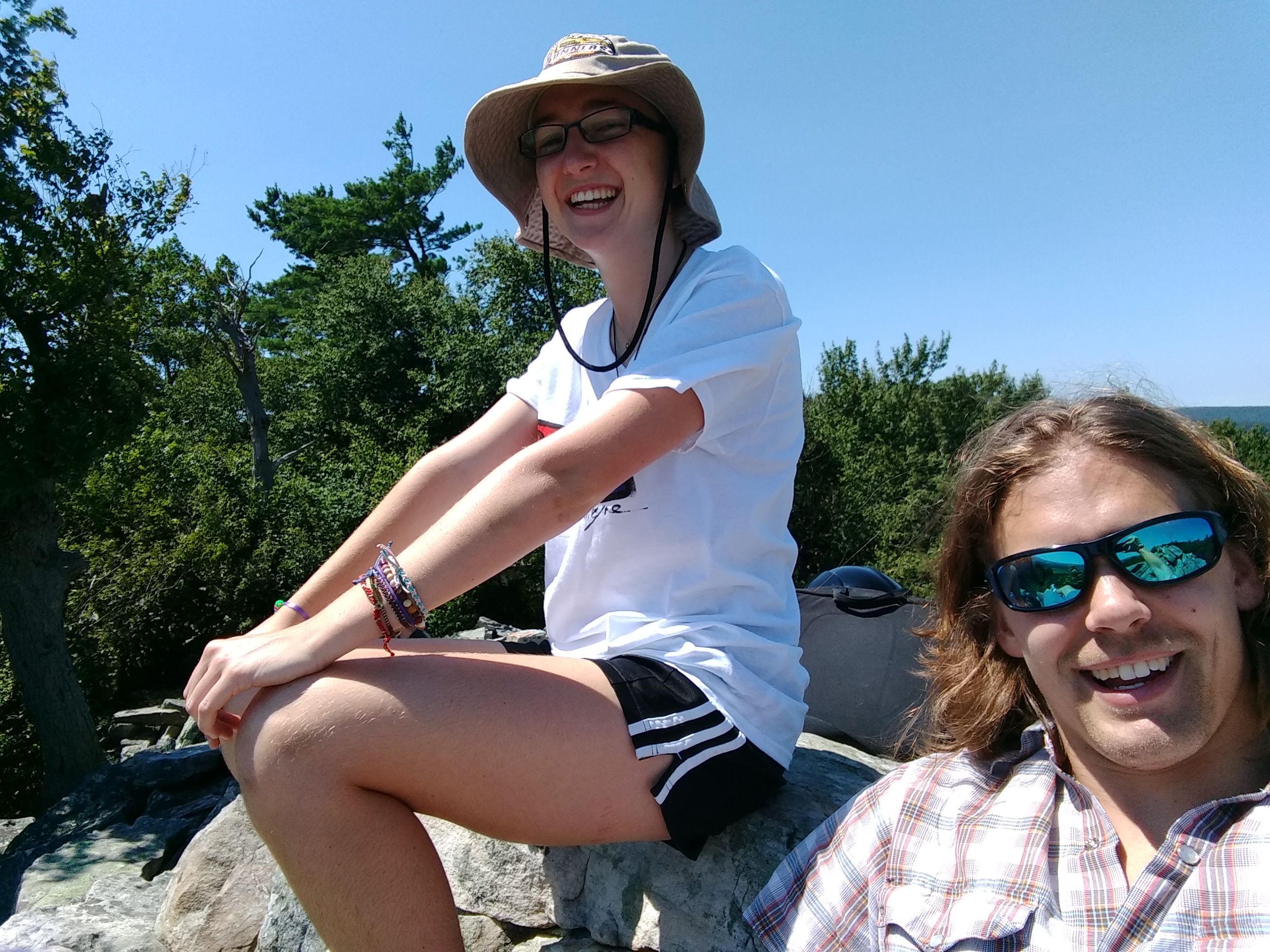 Me and Courtney on a trip to the hawk watch