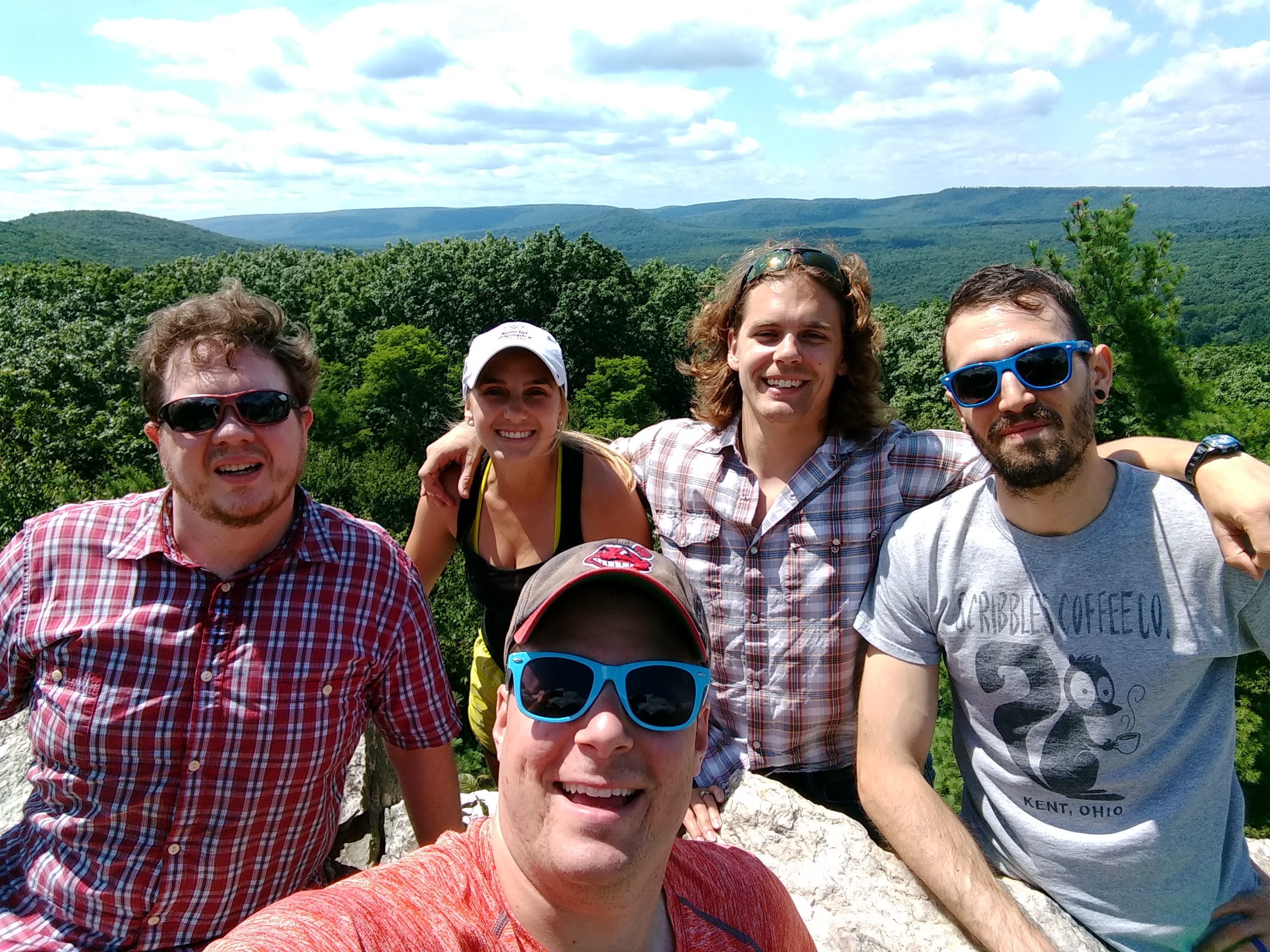 Group hiking on south mountain