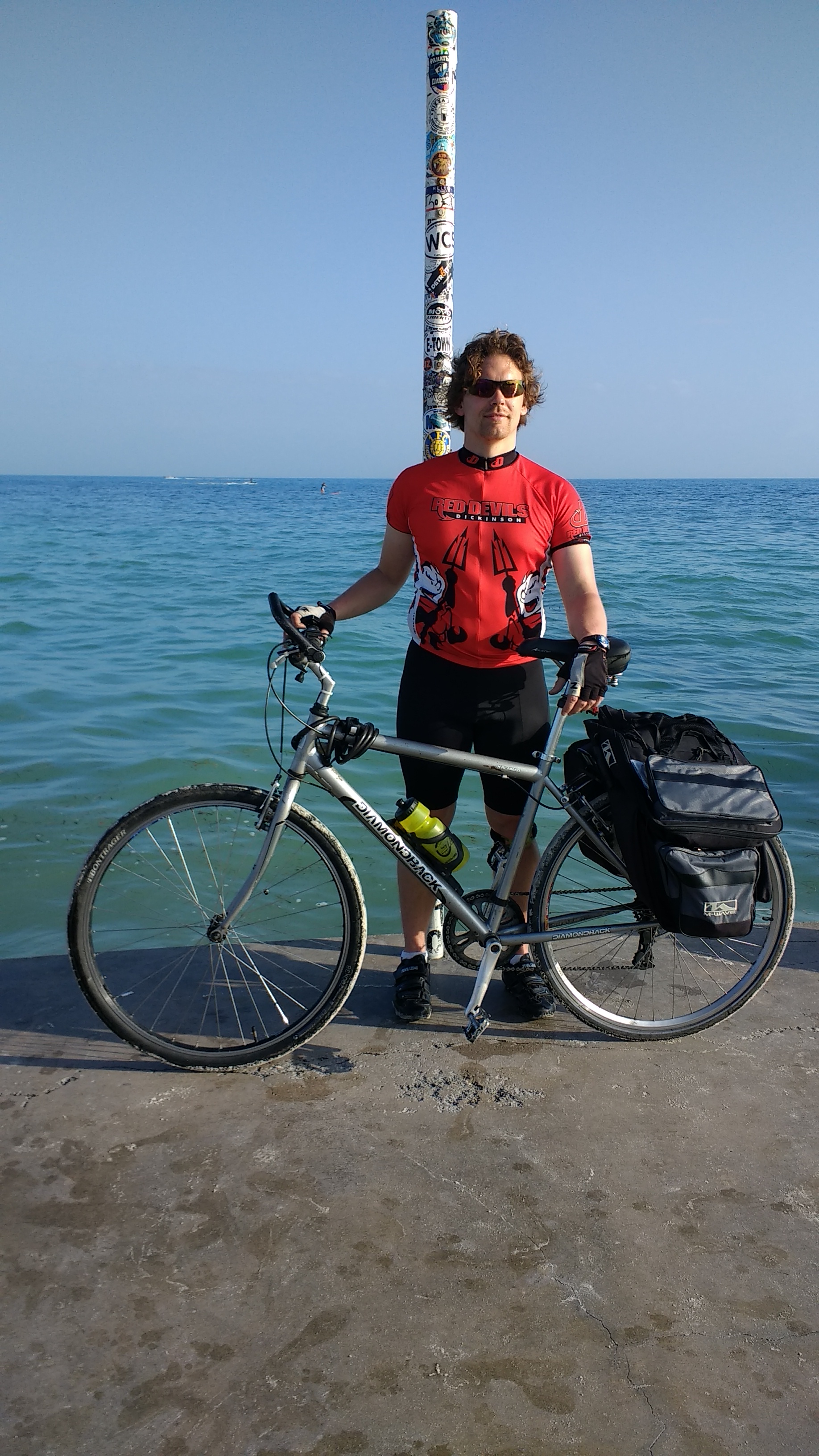 Official start at the southern most point