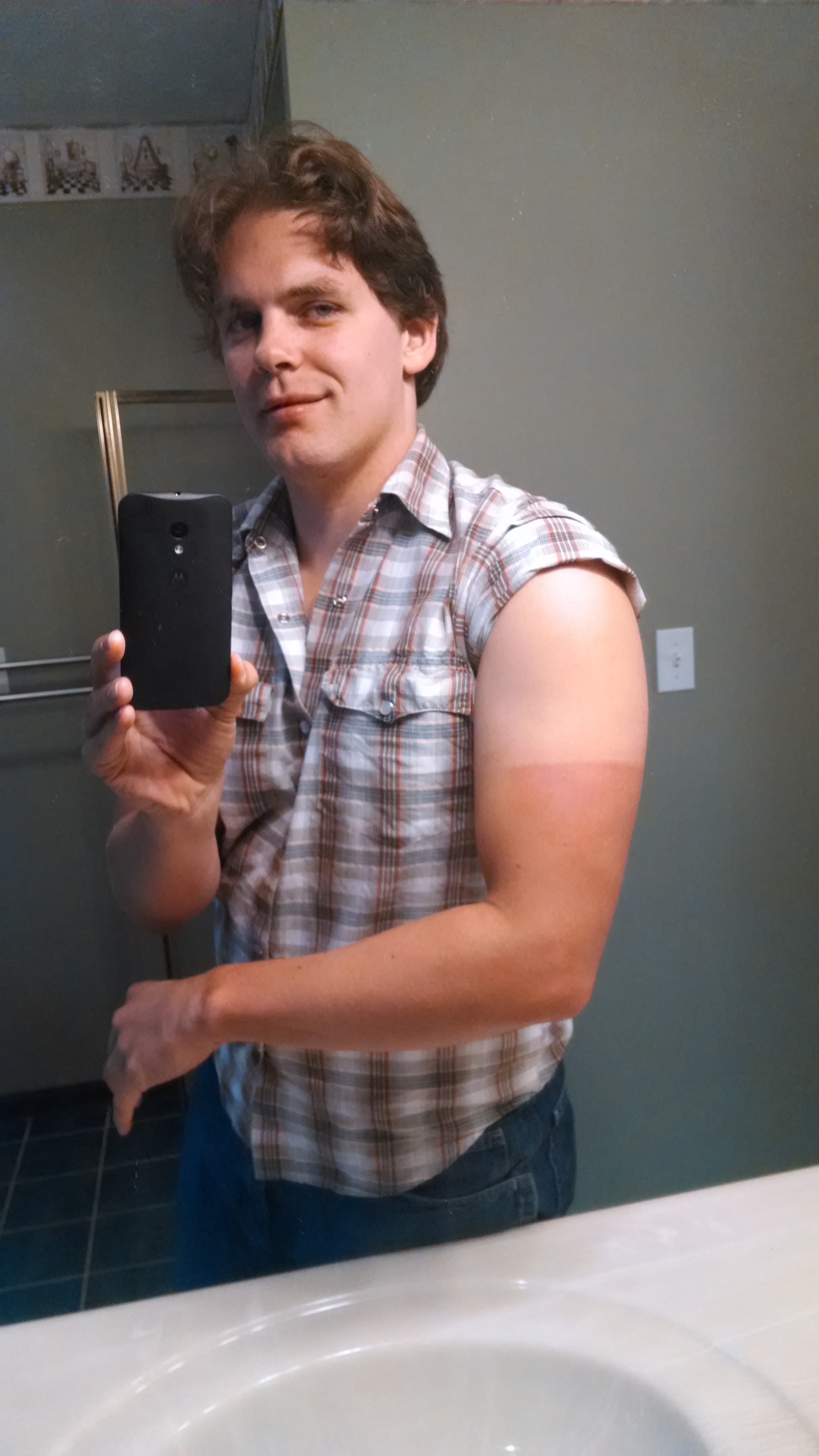 Tan lines are off to a good start.