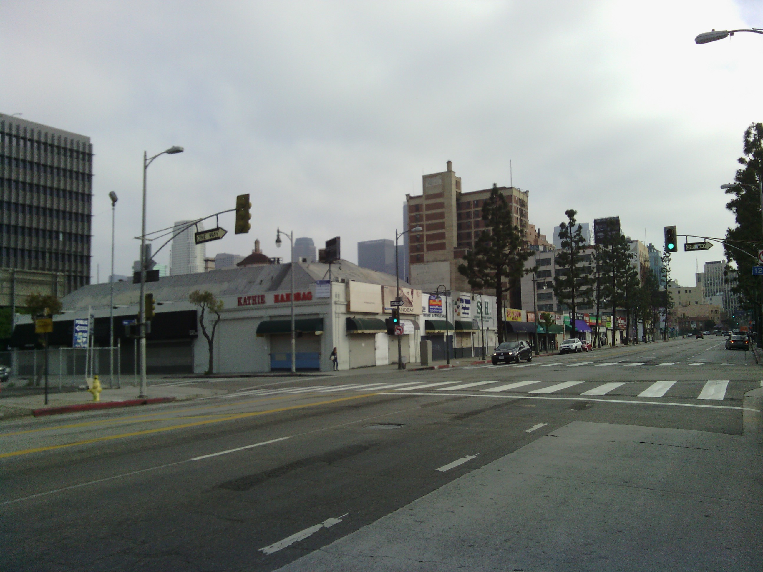 Heading into downtown LA