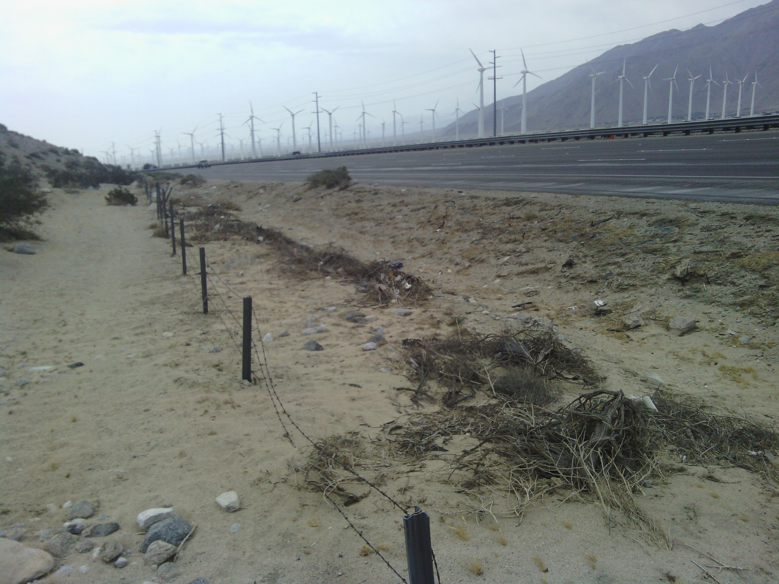 This is a scary sight. Luckily the wind was at my back and side all day.