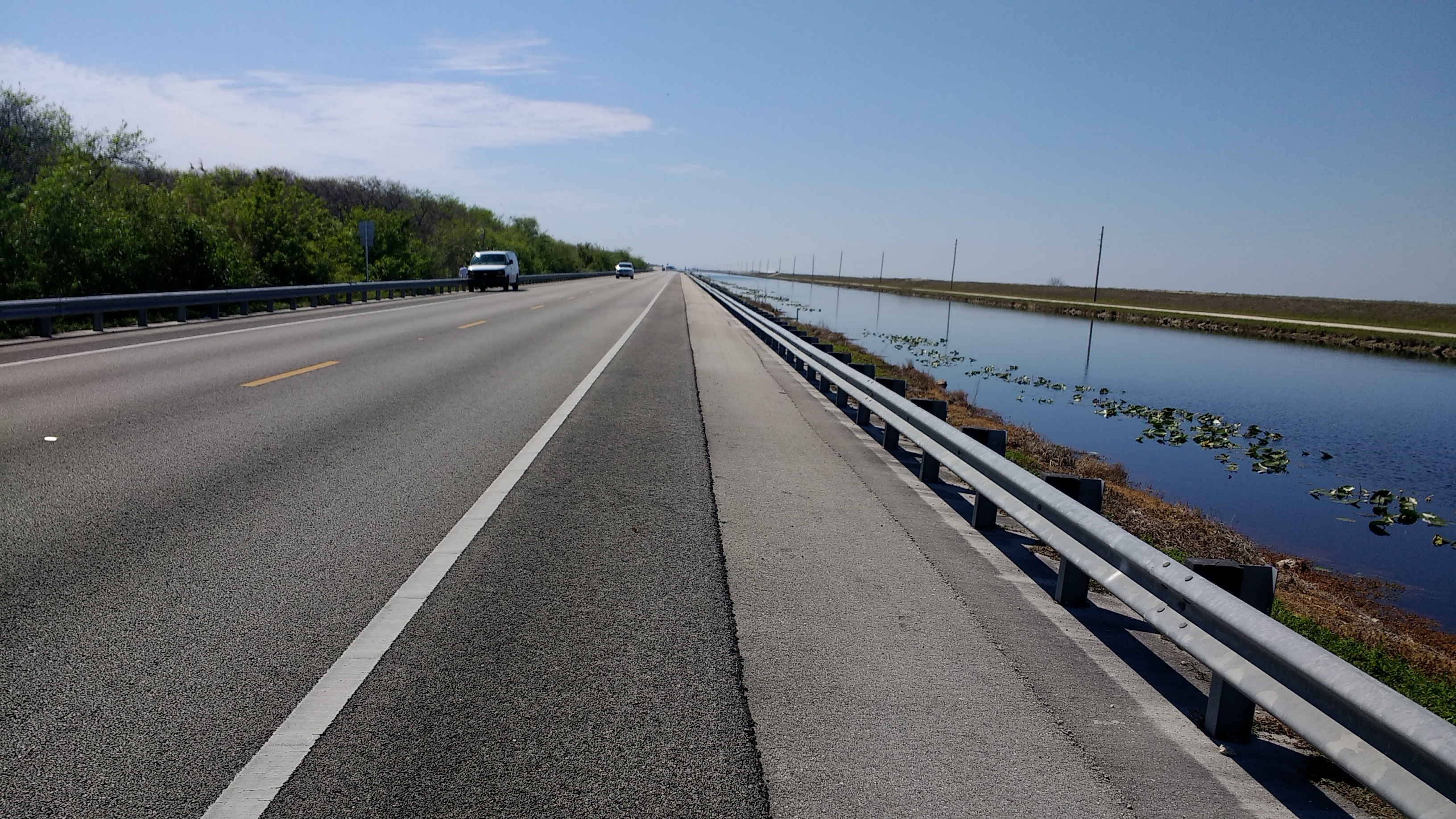 Riding along the canal on route 41