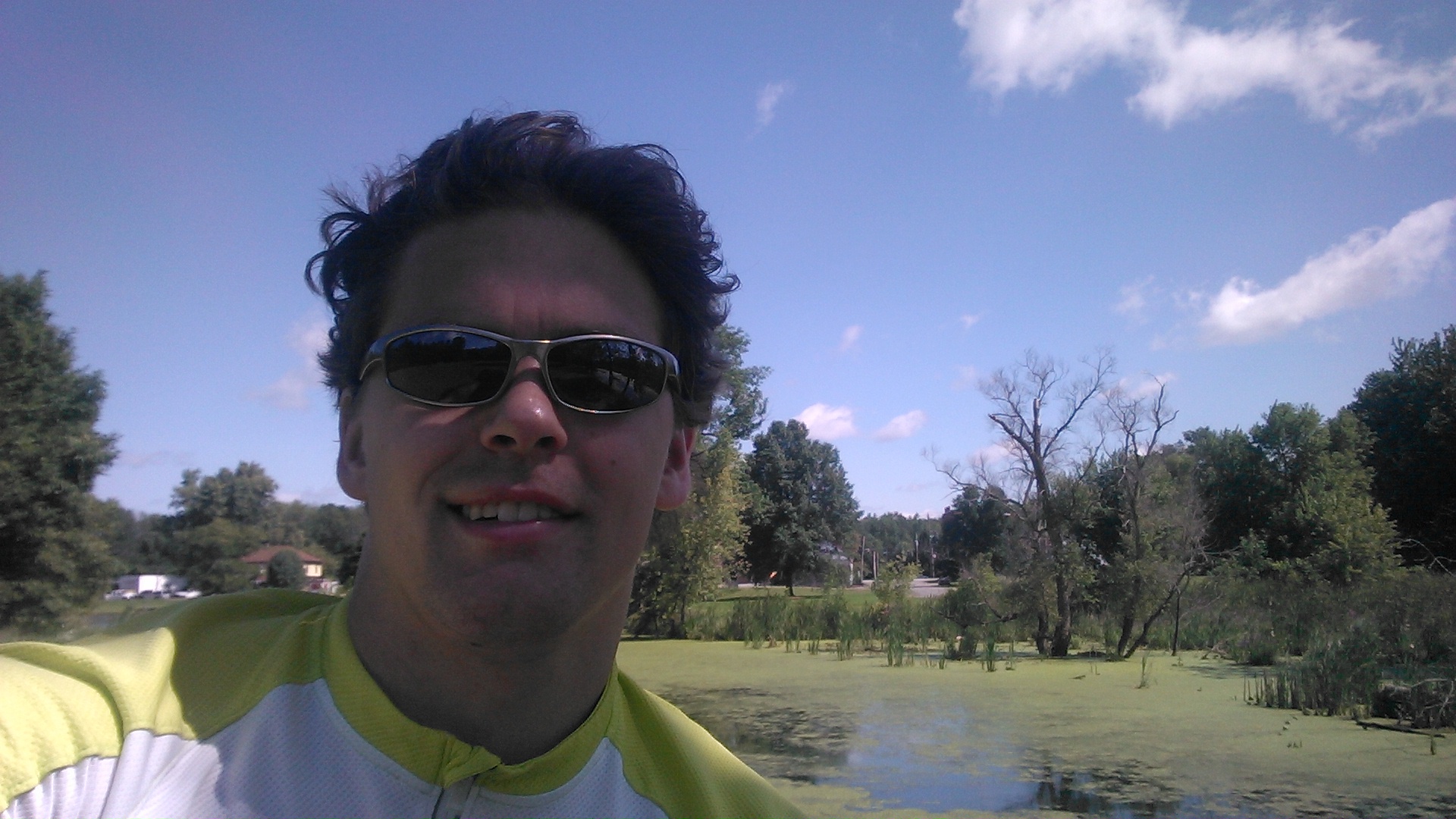 Action shot selfie.