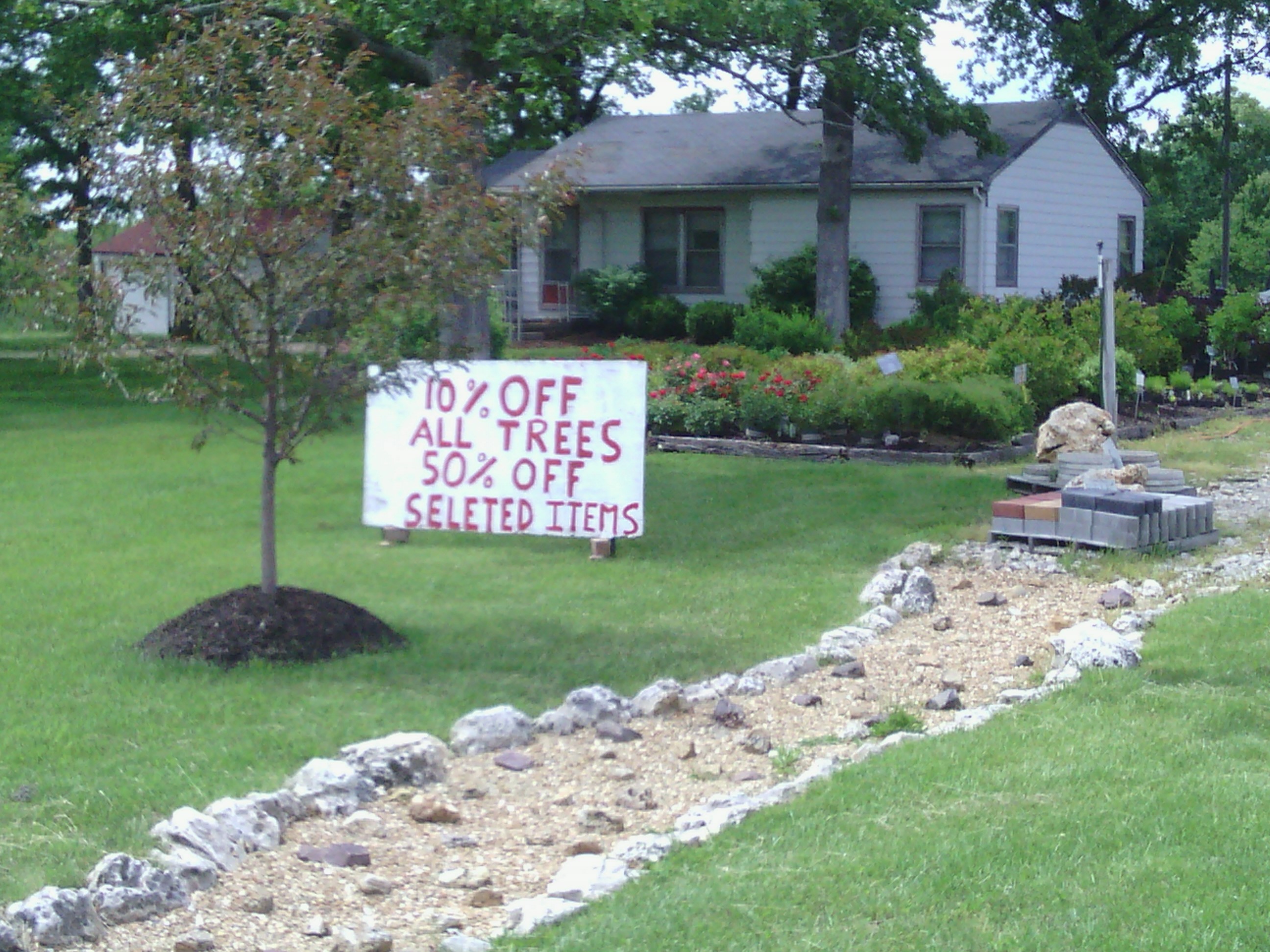 My final stretch was beside the interstate where I saw this sign. I almost added it to my Engrish post.