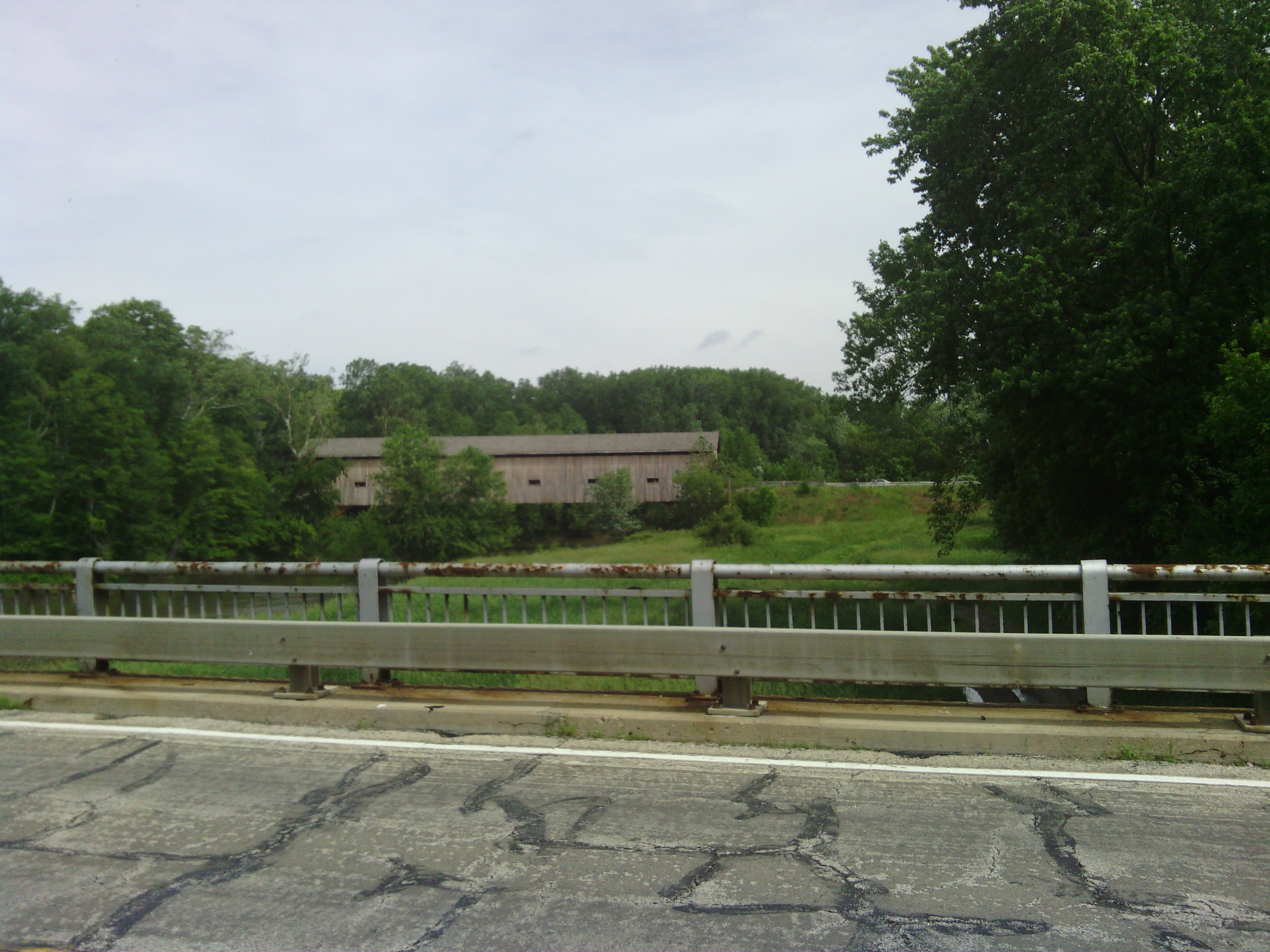 Covered bridge on the old national road