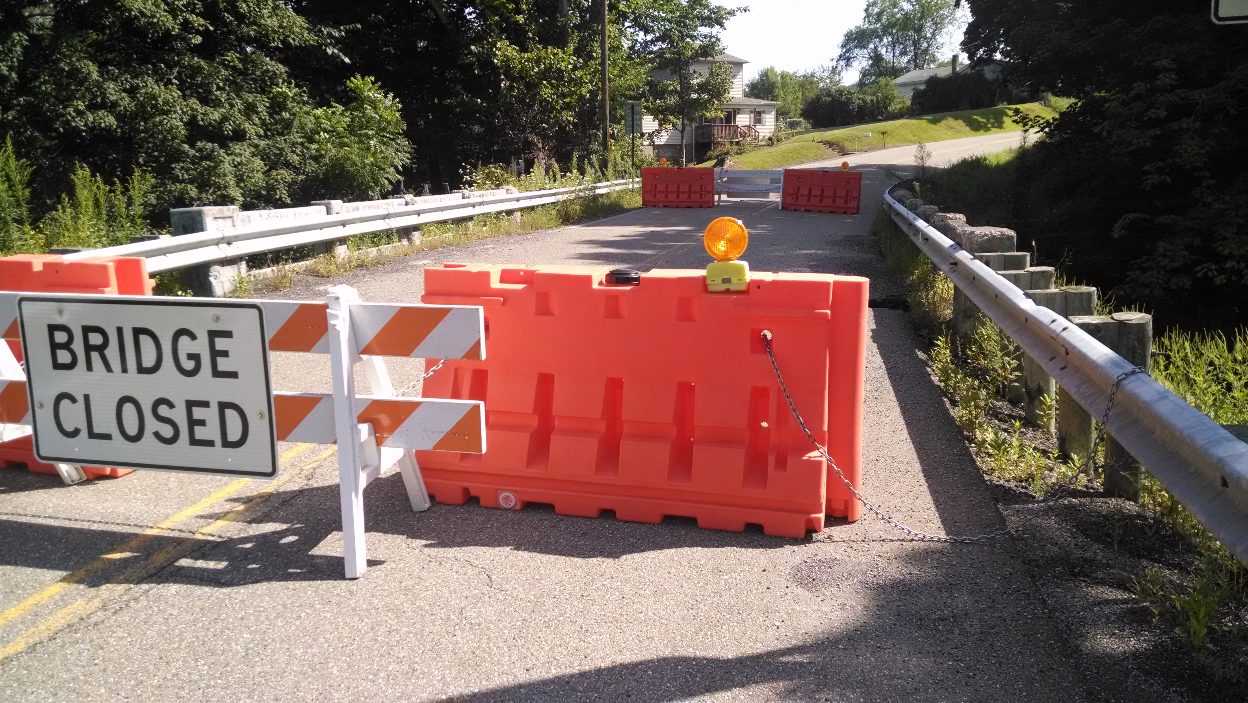The closed (kind of) bridge