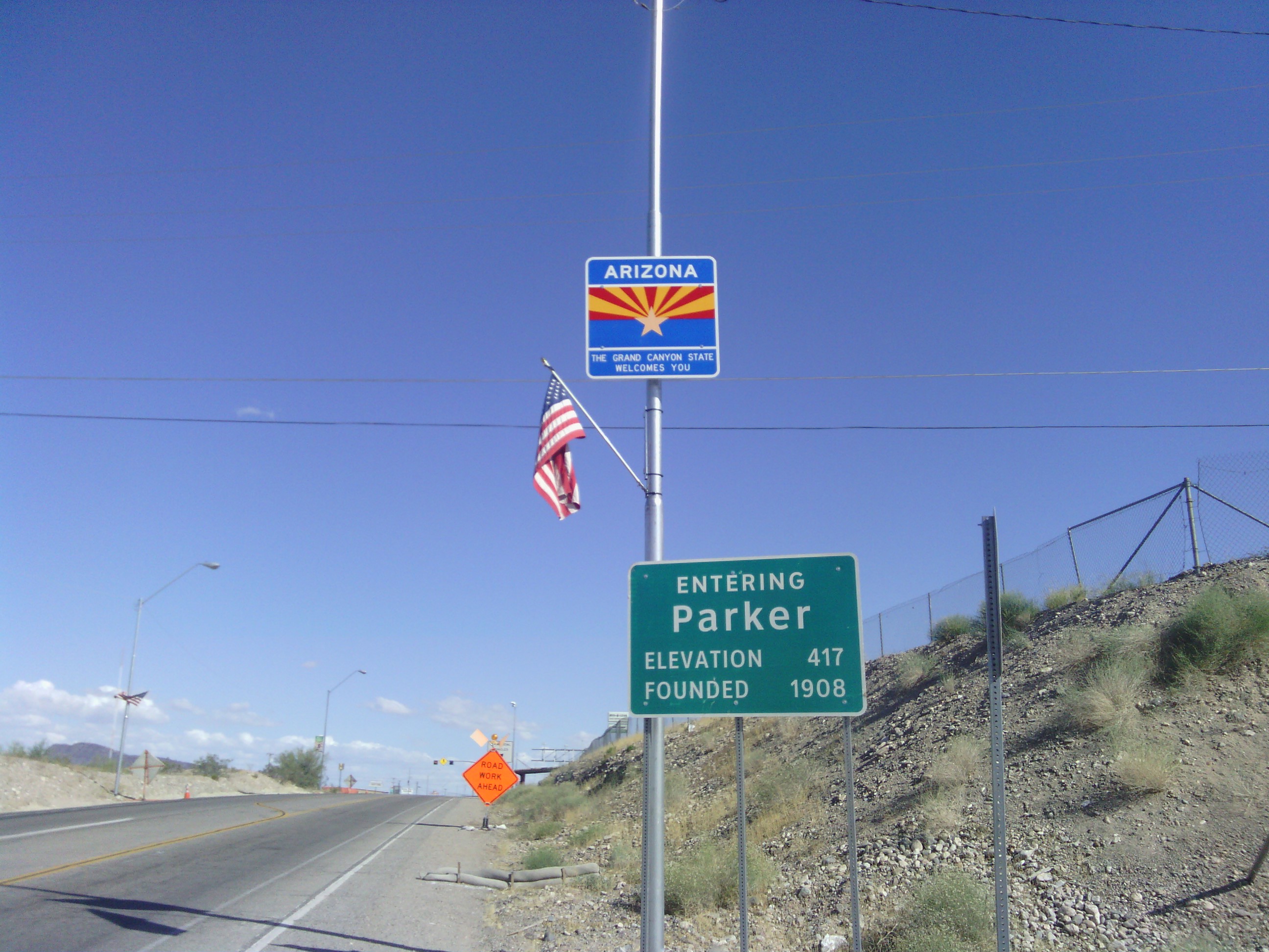 Entering Arizona