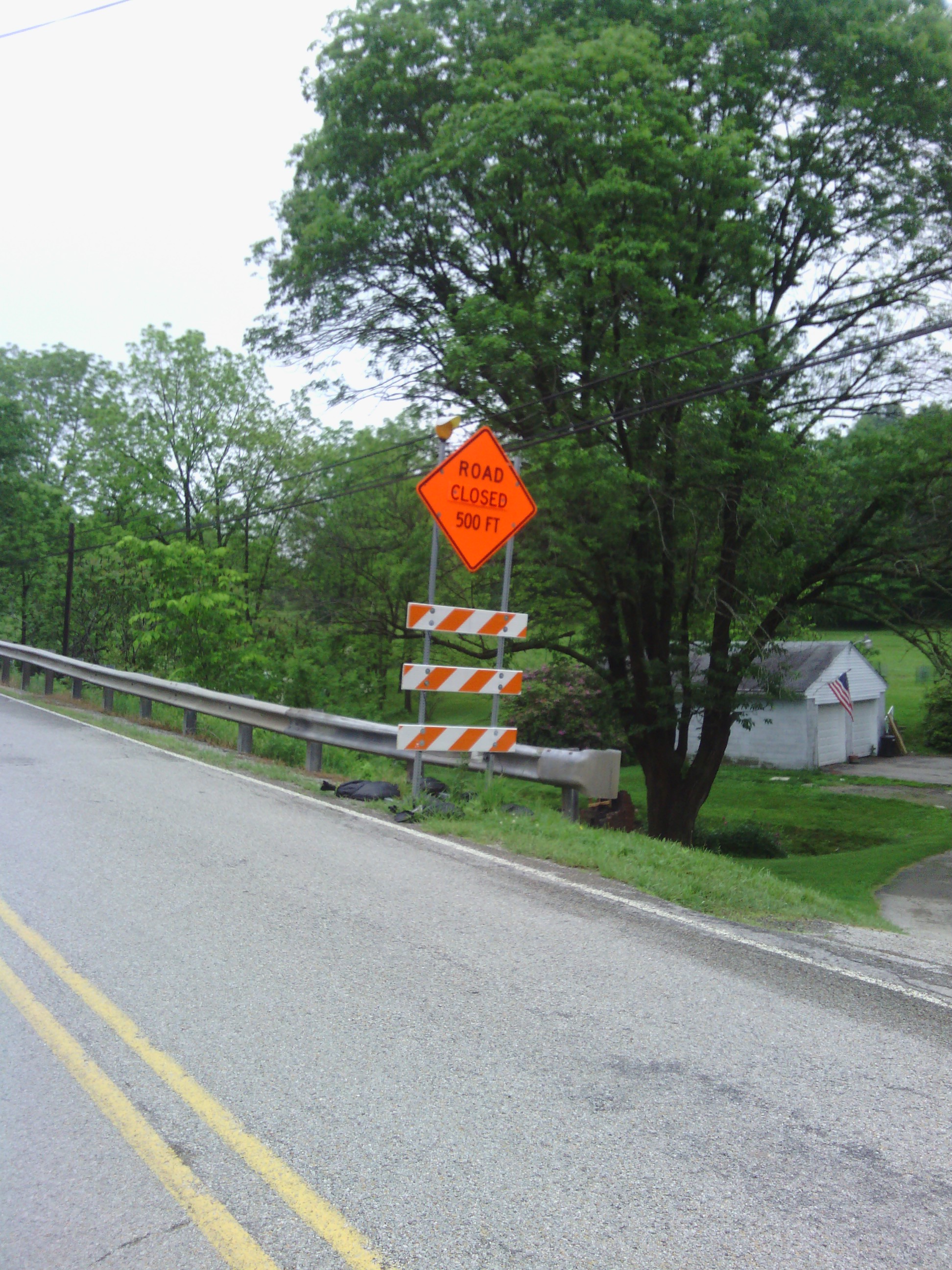 That isn&rsquo;t what you like to see. I wonder just how &ldquo;closed&rdquo; the road is.