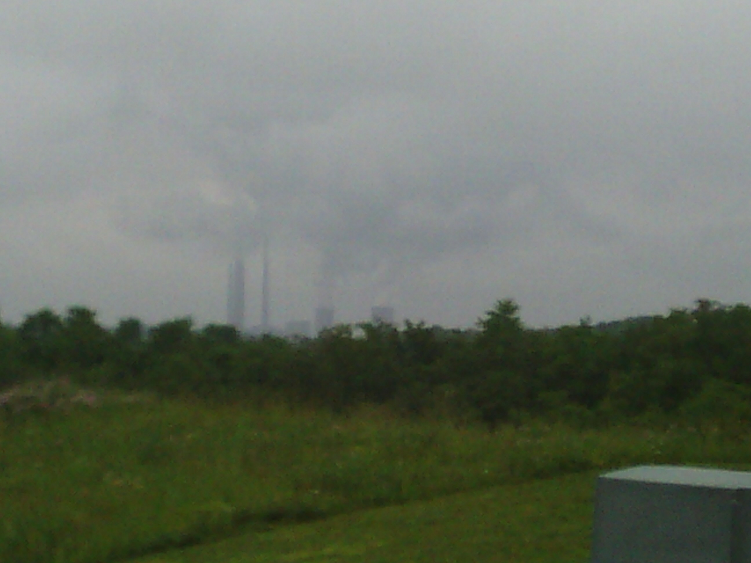 A generating station of in the distance