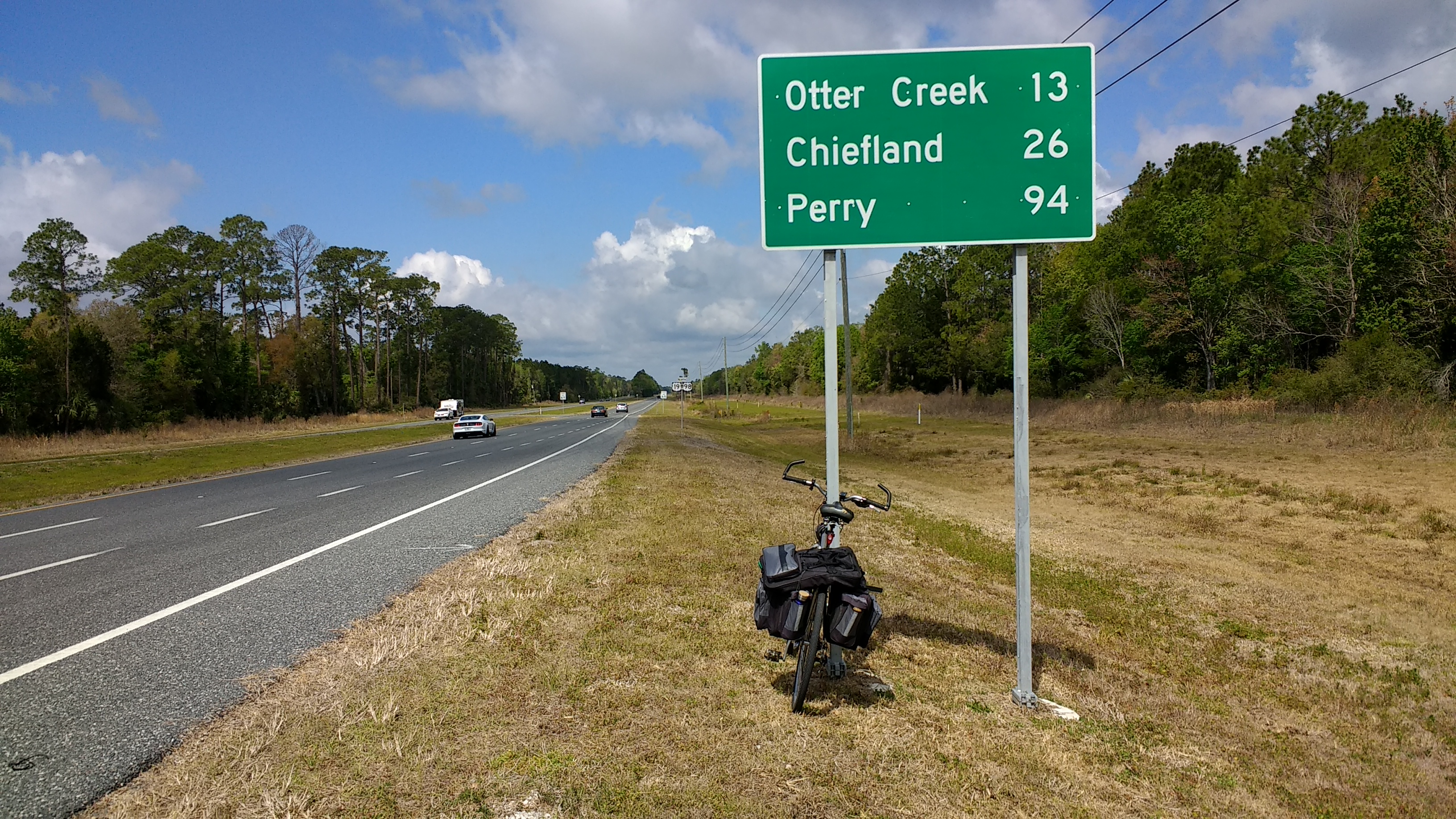 About an hour into the ride. I&rsquo;m heading for Perry
