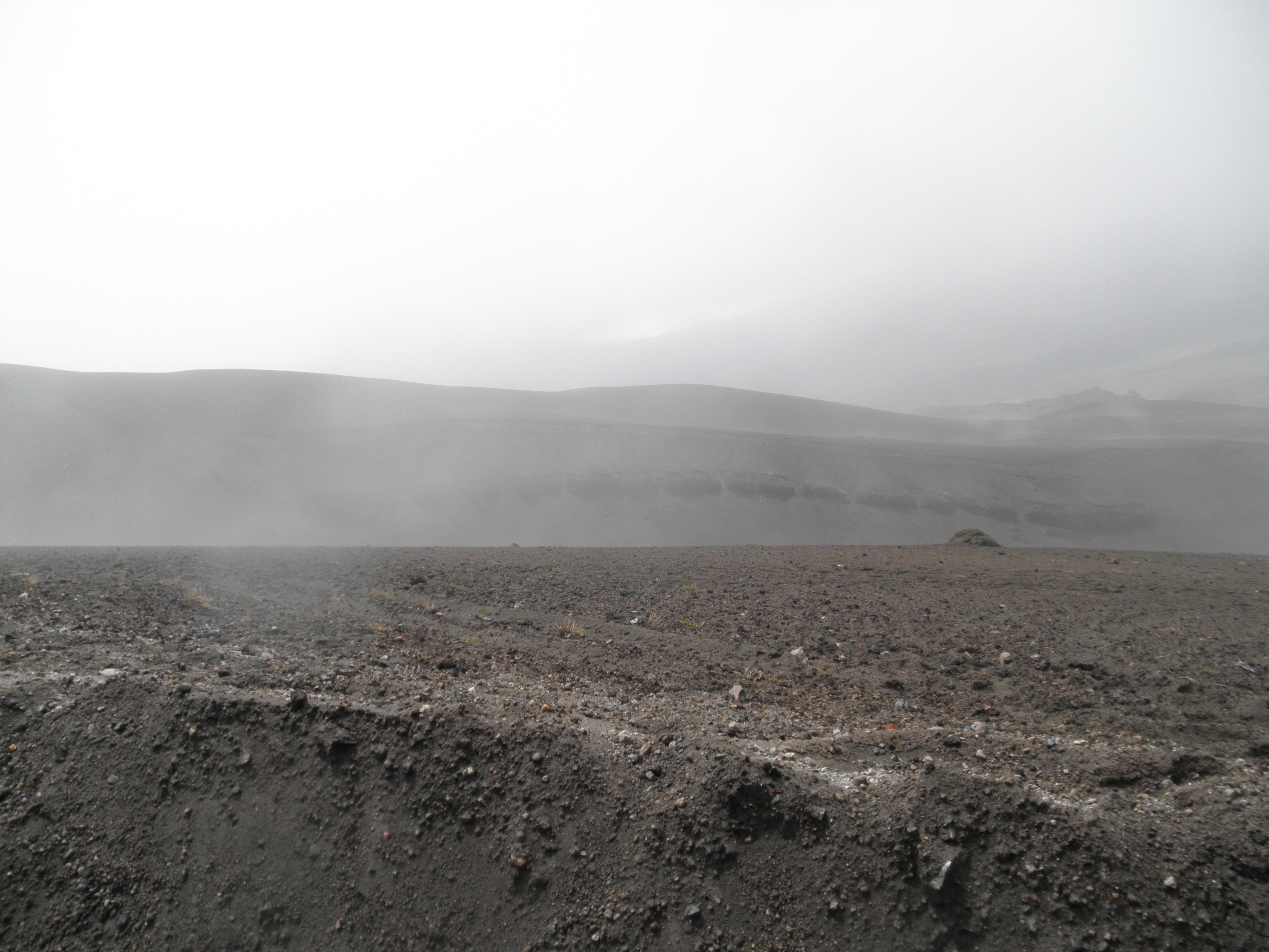 The view from part way up the volcano.