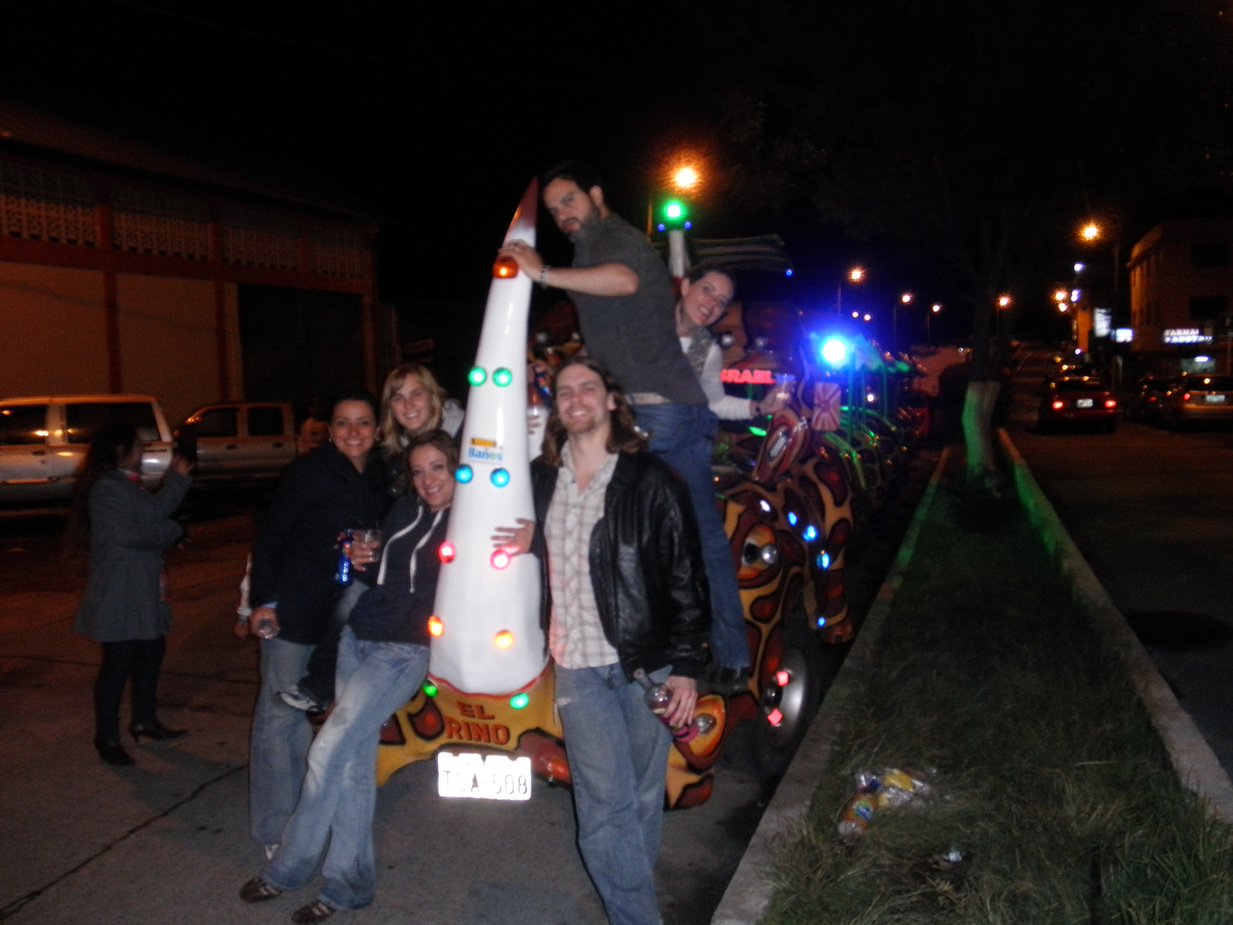 On the front of the worm