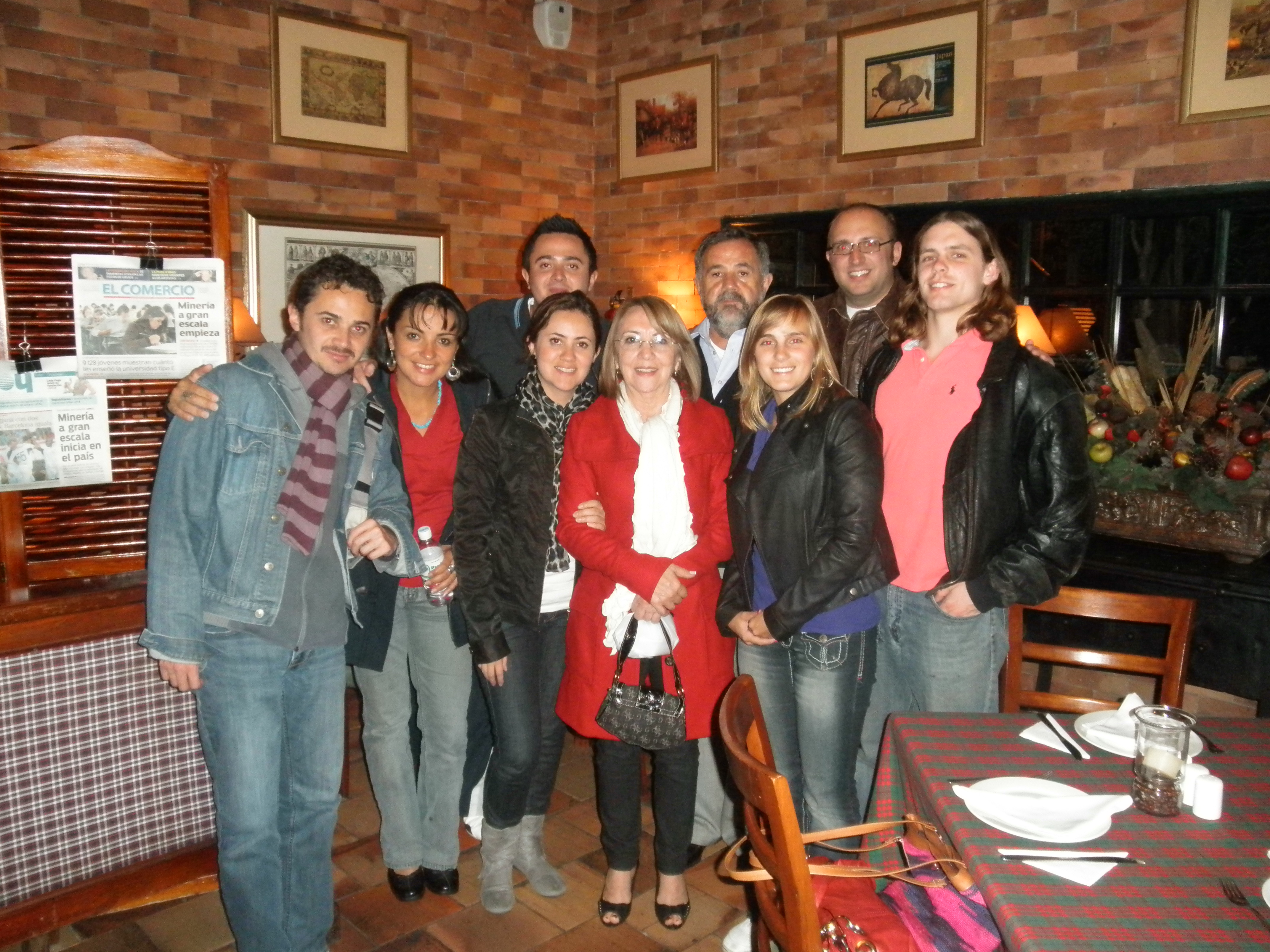 Another group of family after a dinner out