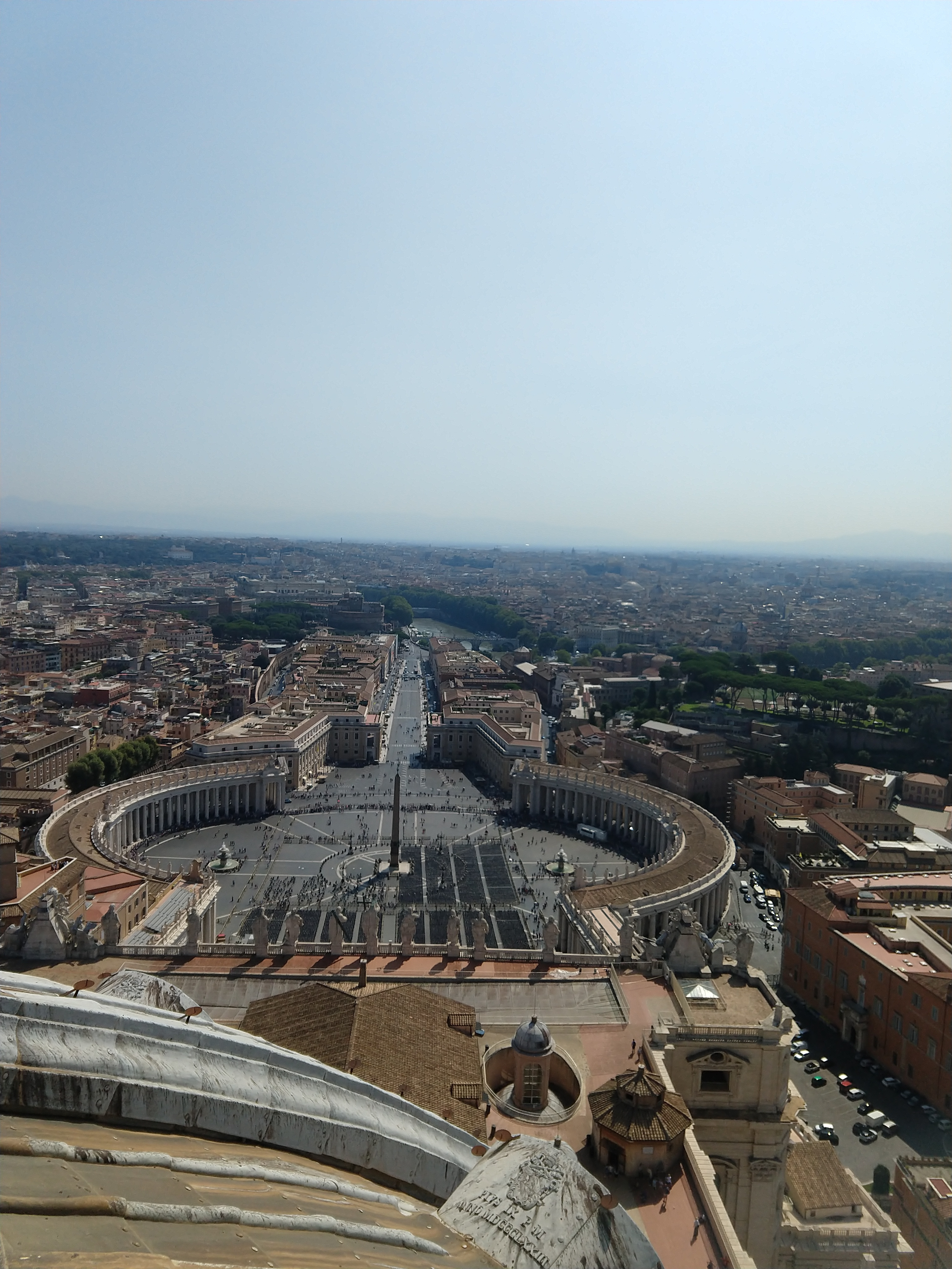 View from the top of the tower at the Vatican