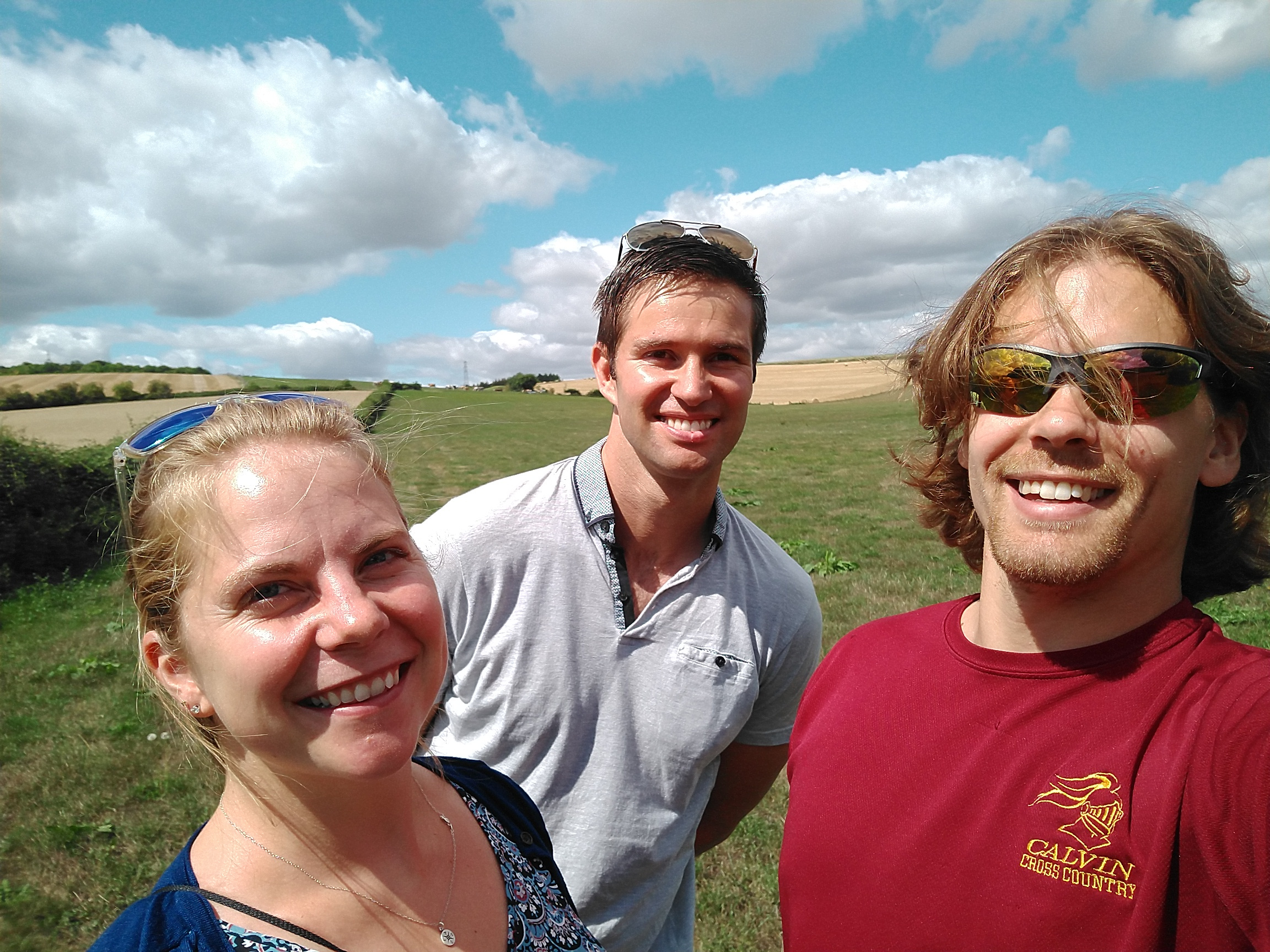 Hiking with David to Stonehenge.