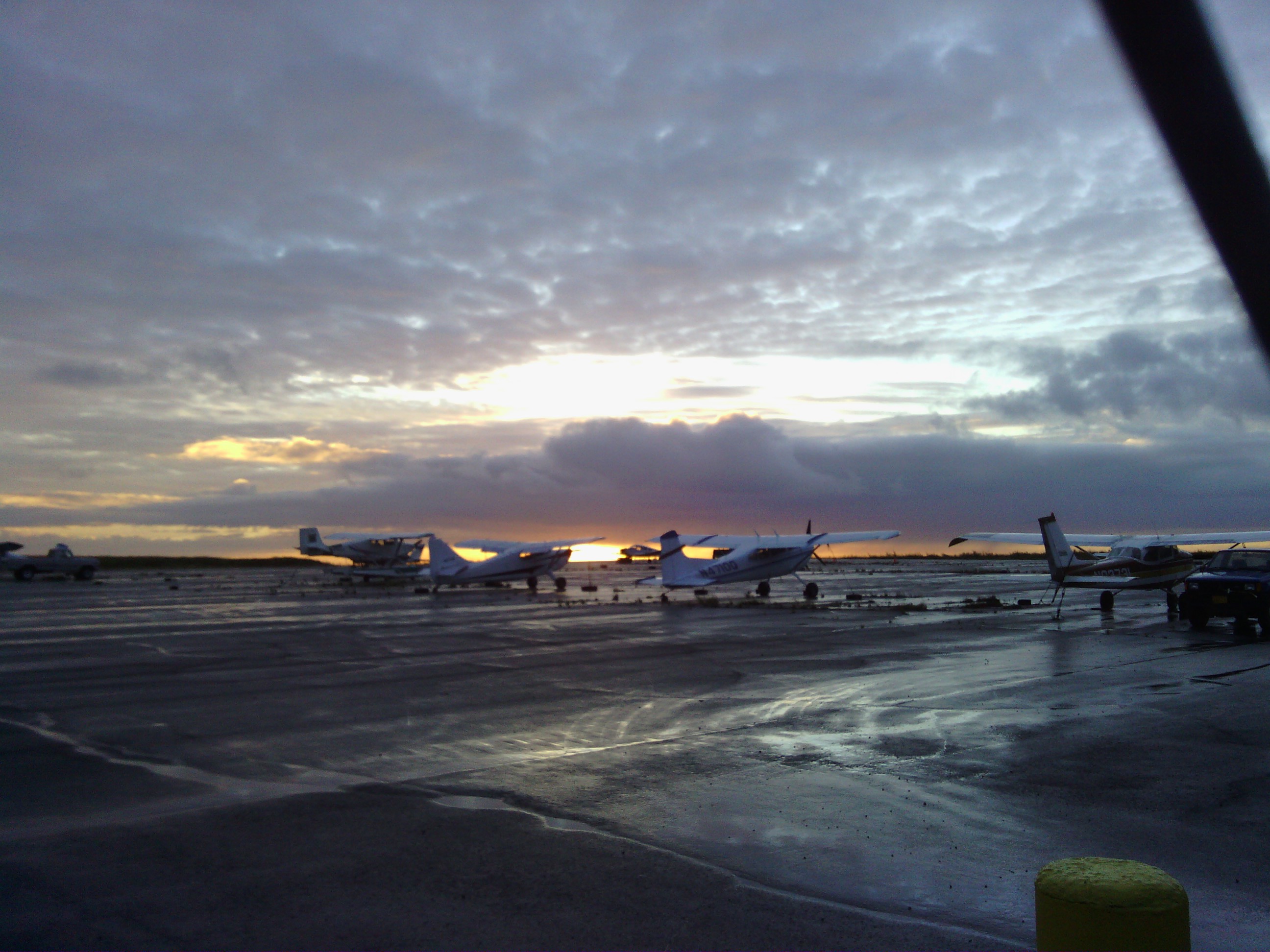 Sunrise at the airport where I work