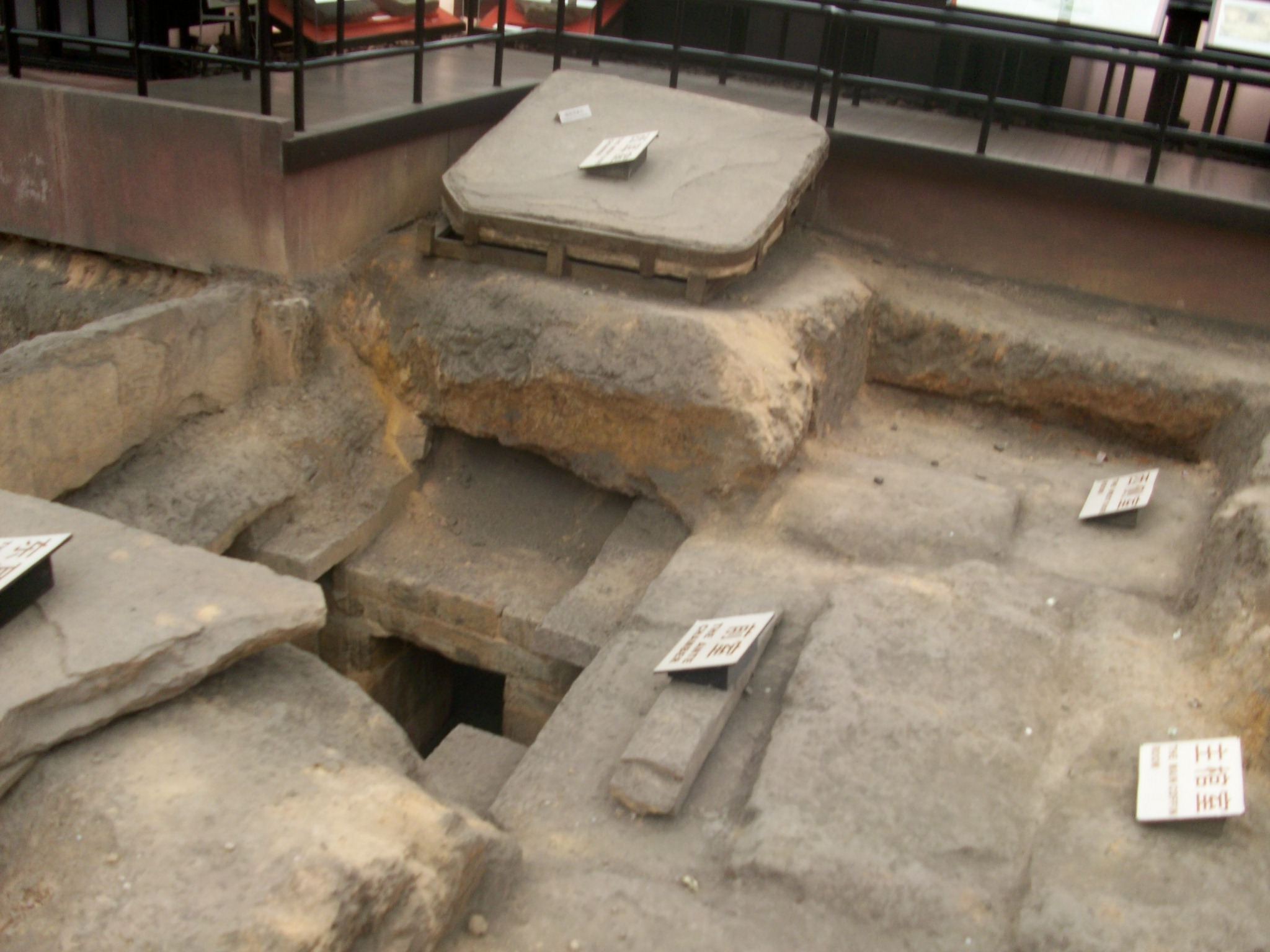 This is the actual tomb that they excavated.  I forget the kings name who was in there.