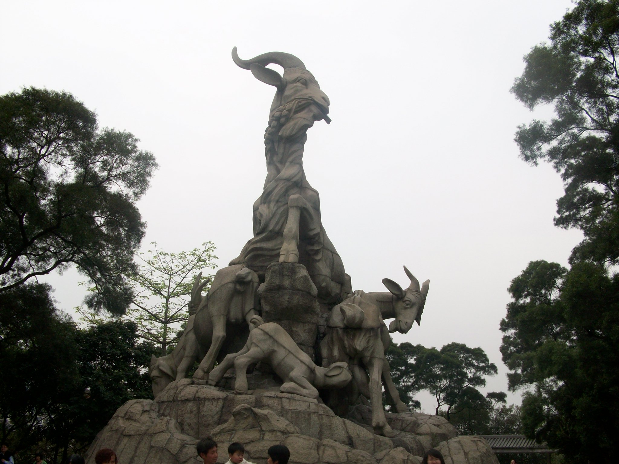 Another view of the goats.