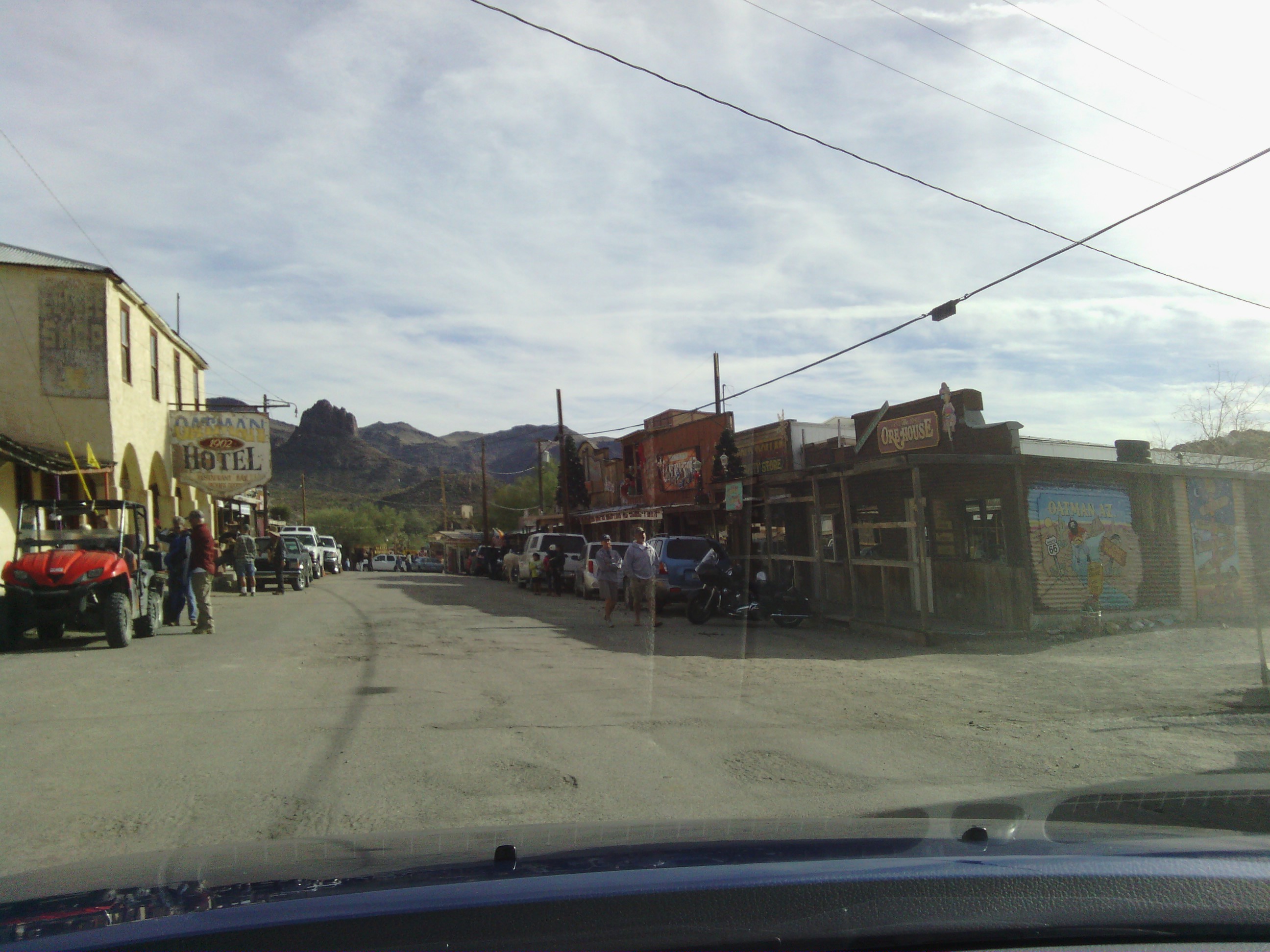And this is the &ldquo;ghost town&rdquo; of Oatman.