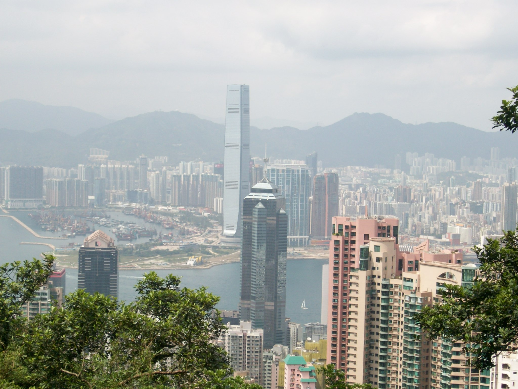 Looking out from on top of the peak.