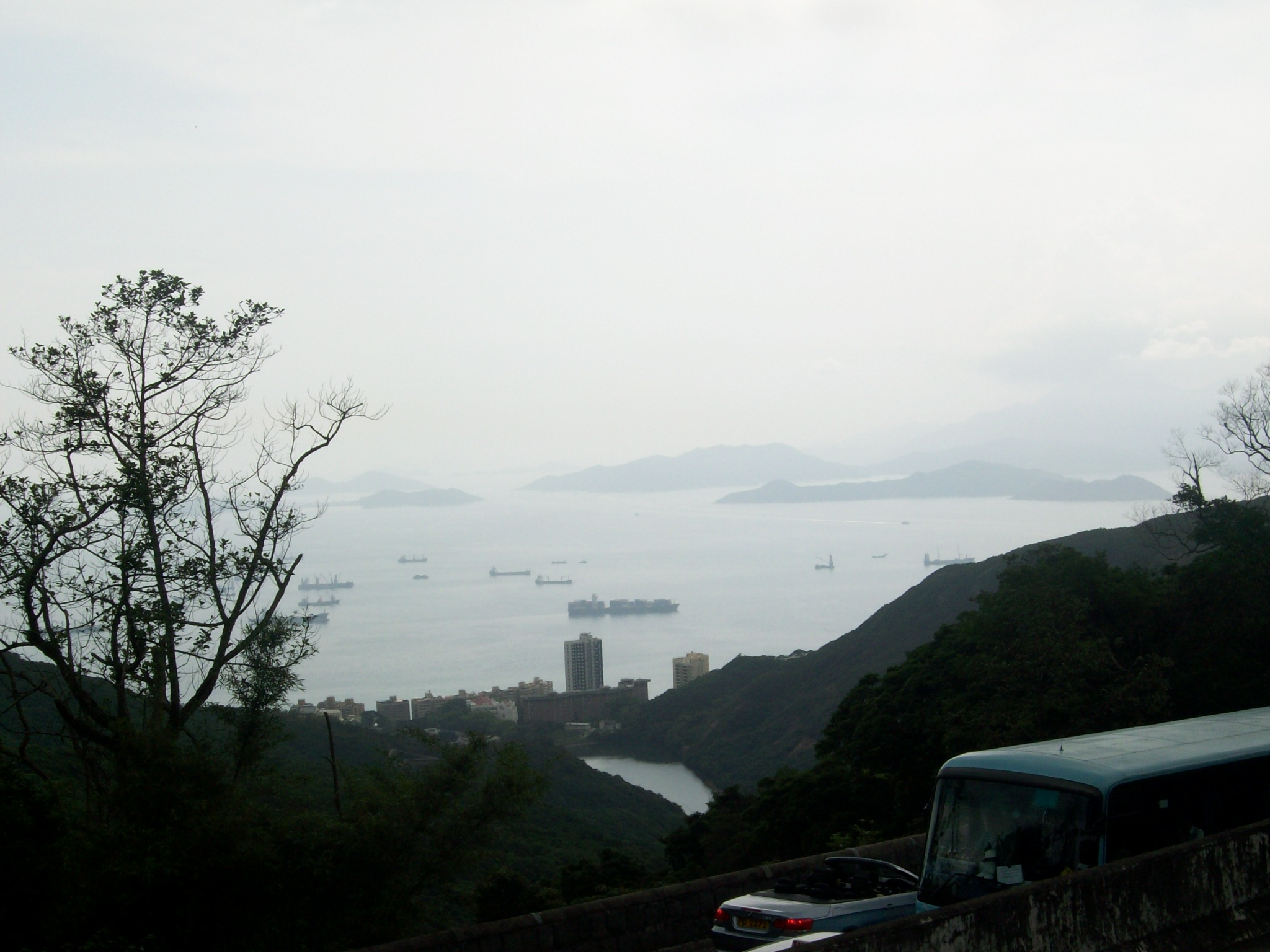 Looking out the backside to the sea.
