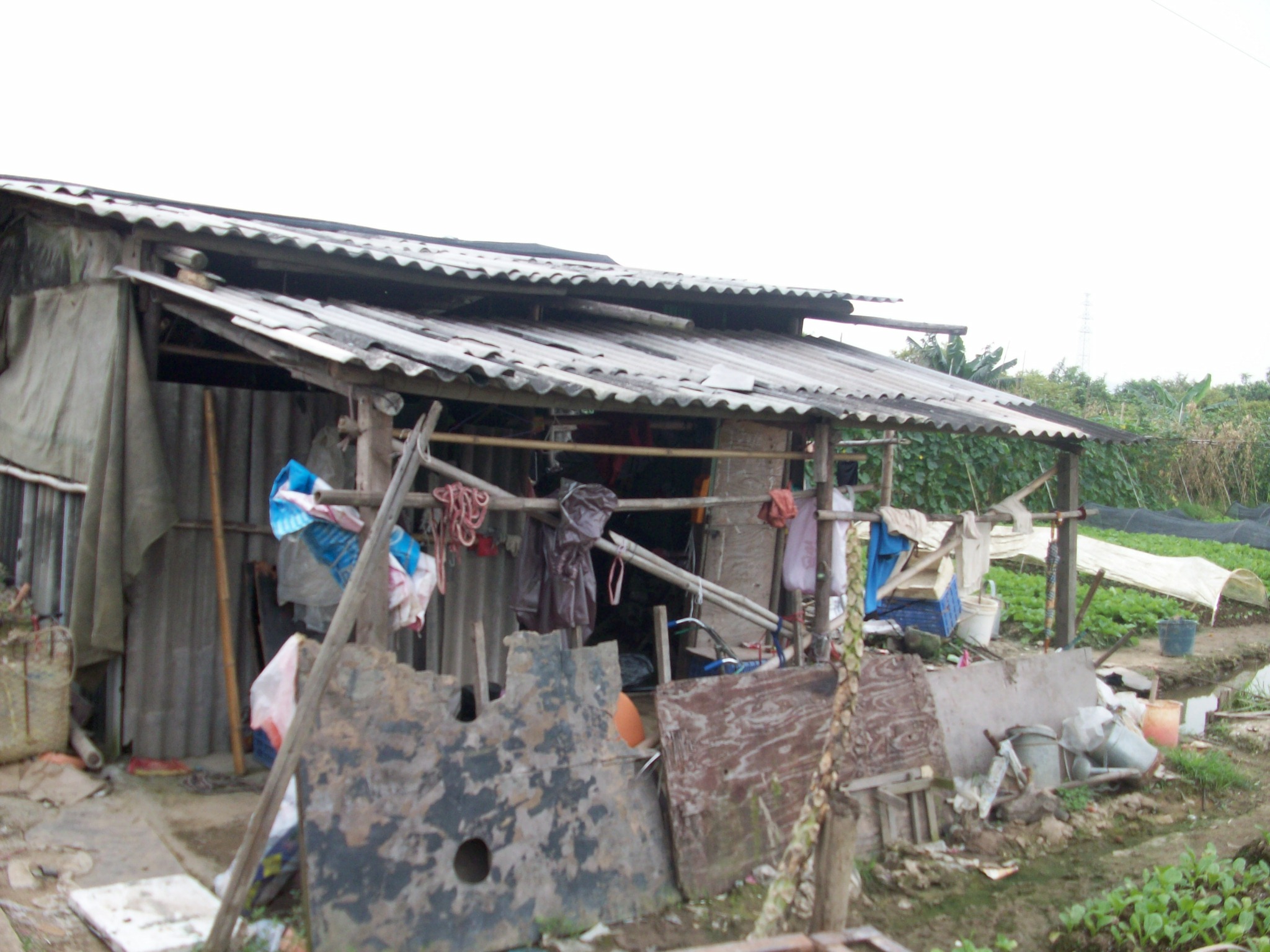 This is the home of one of the families who farms the land.