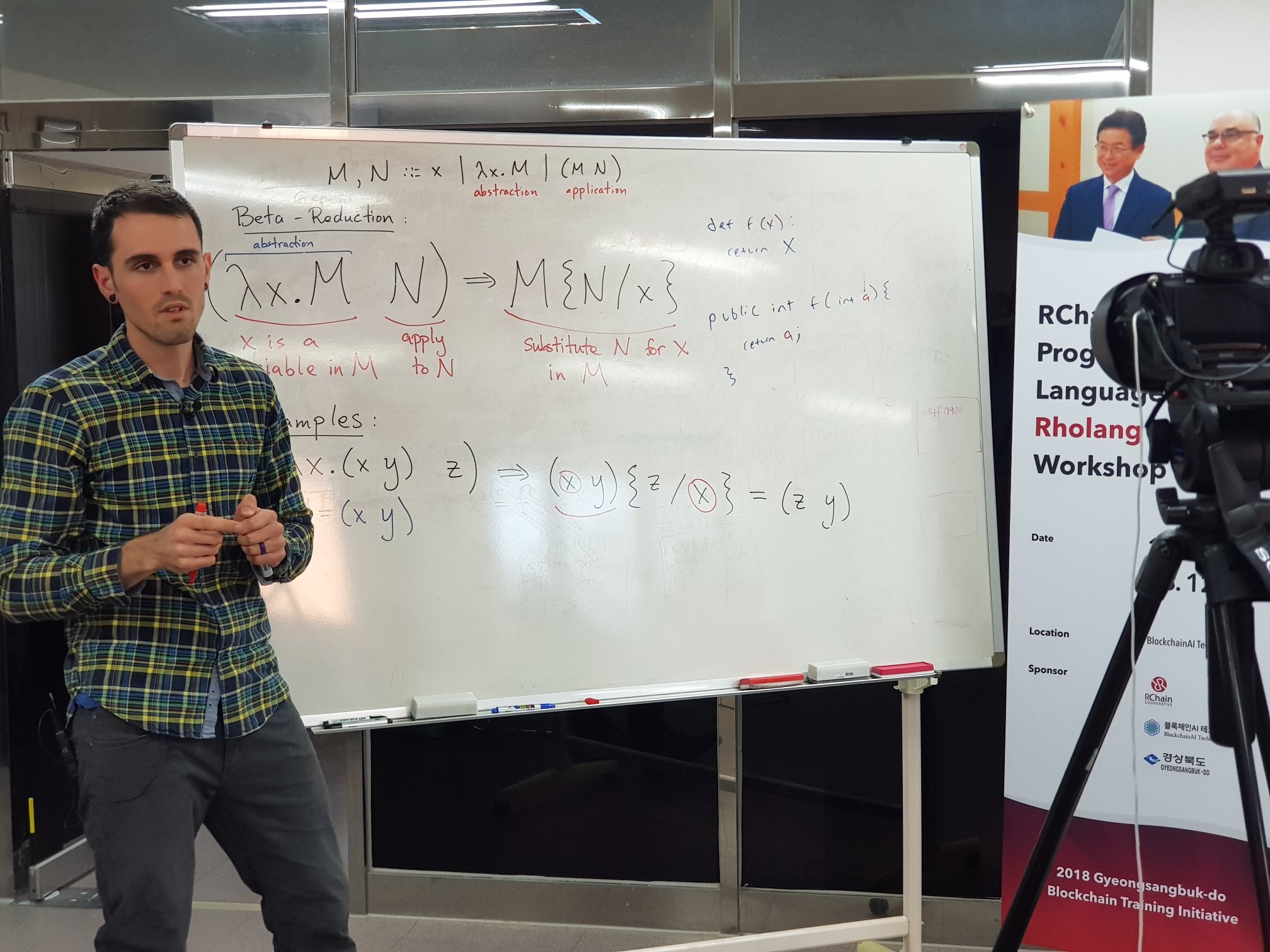 Isaac teaching Booleans in lambda calculus