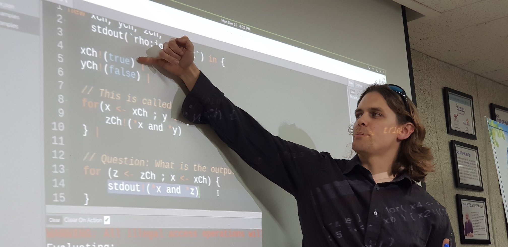 Me teaching Rholang