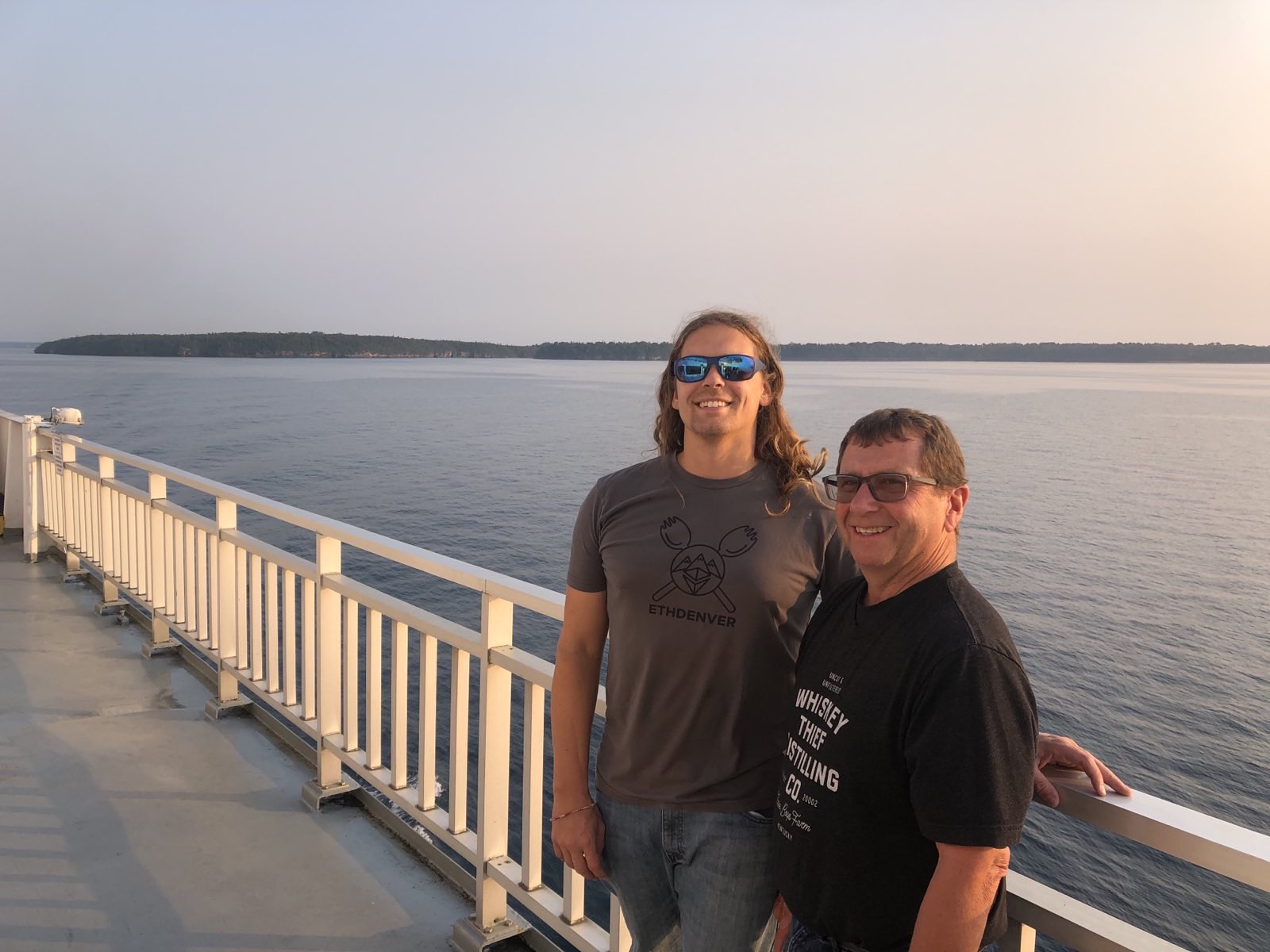 Me and dad on the Ferry