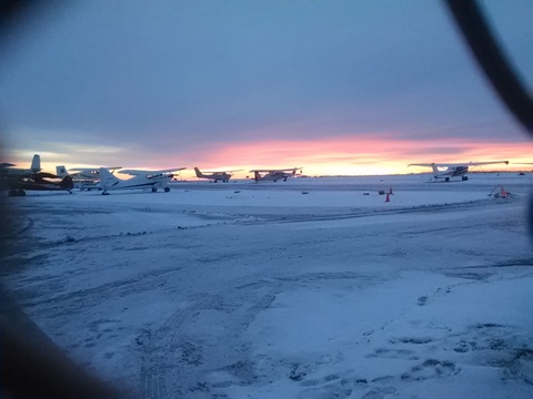 The south ramp at sunrise