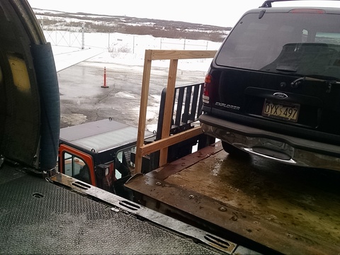 Unloading an Explorer from the jet.